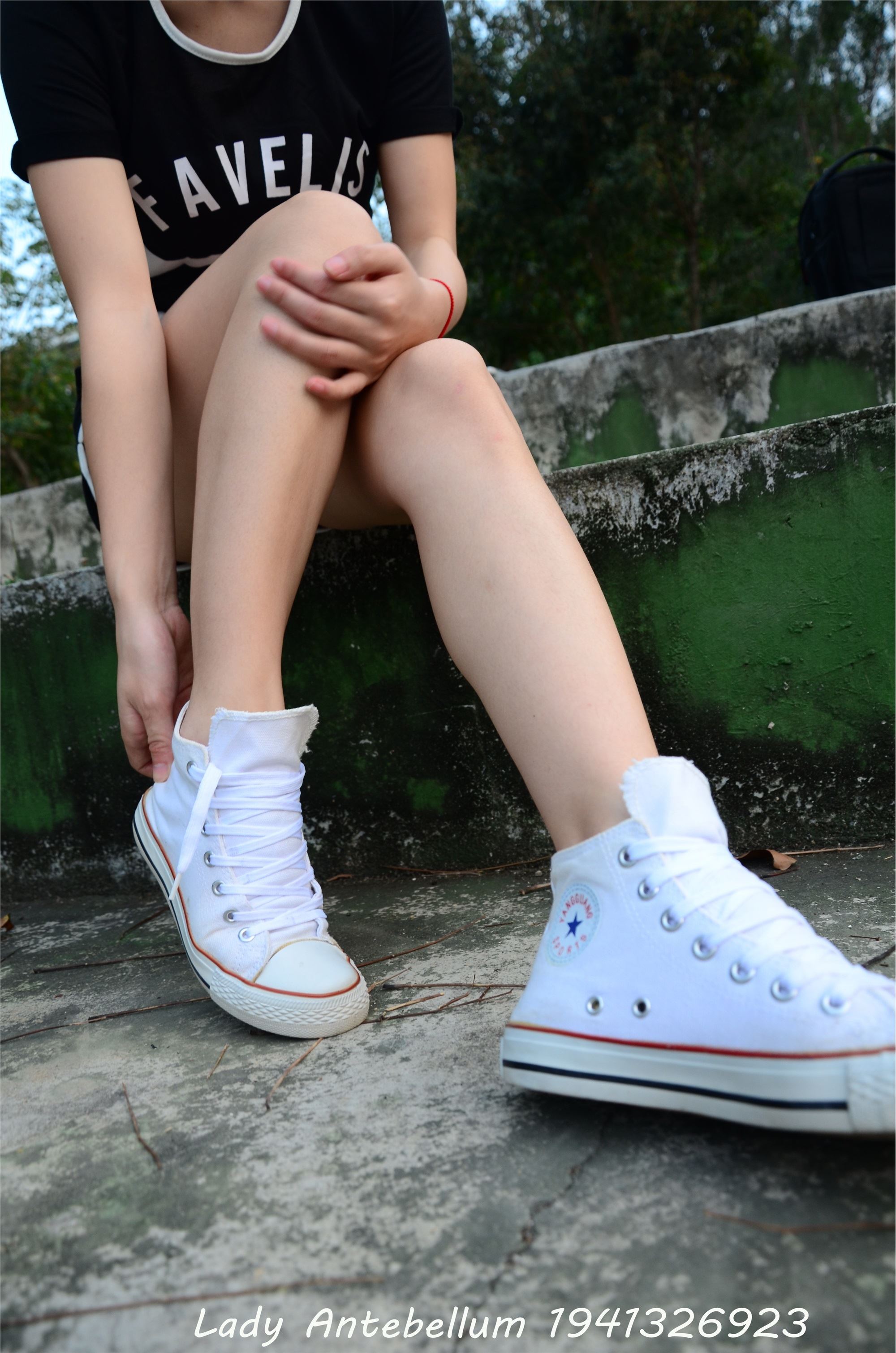 战前女神  恋足美腿棉袜女神级摄影套图 089