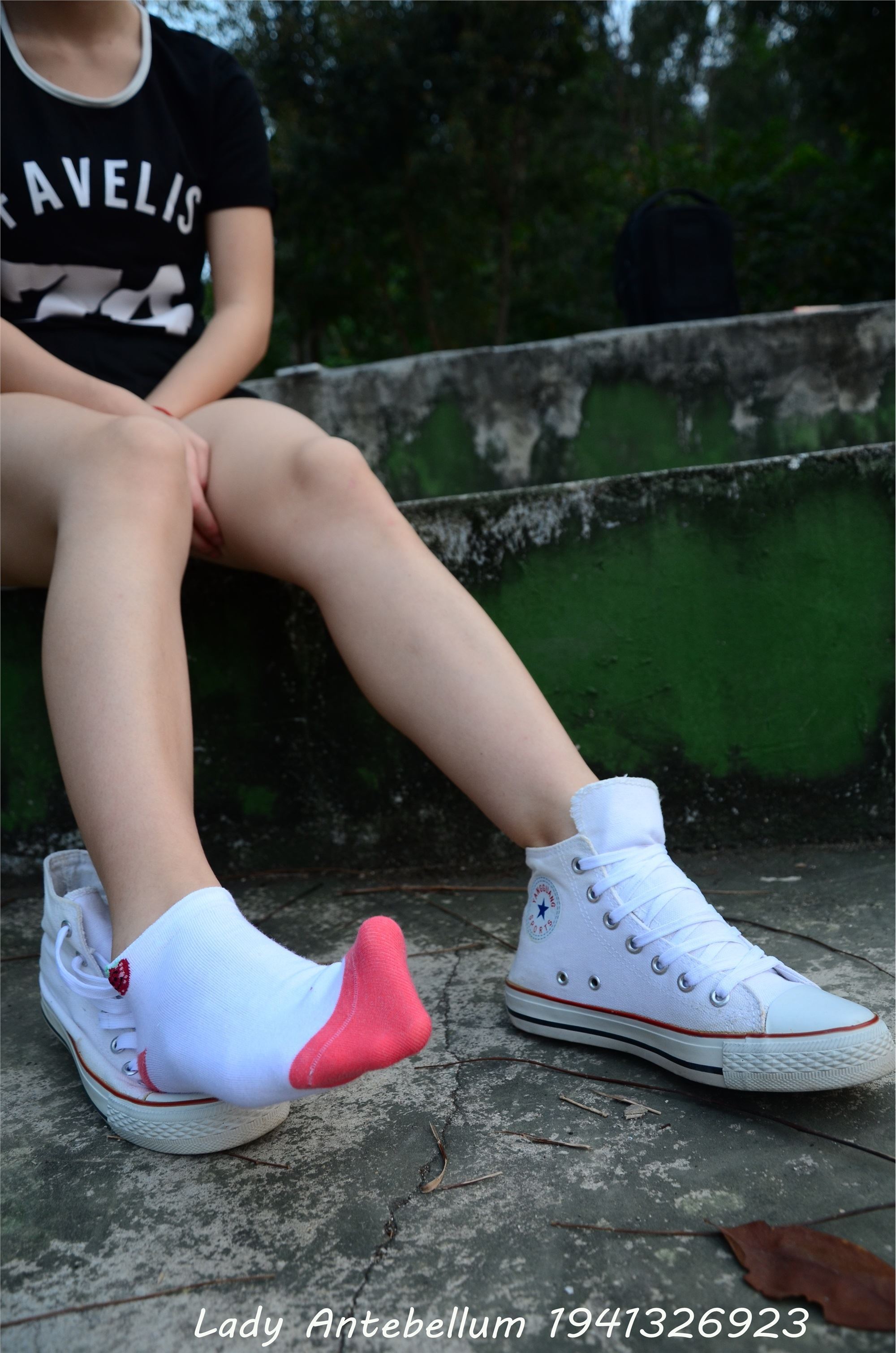 战前女神  恋足美腿棉袜女神级摄影套图 089