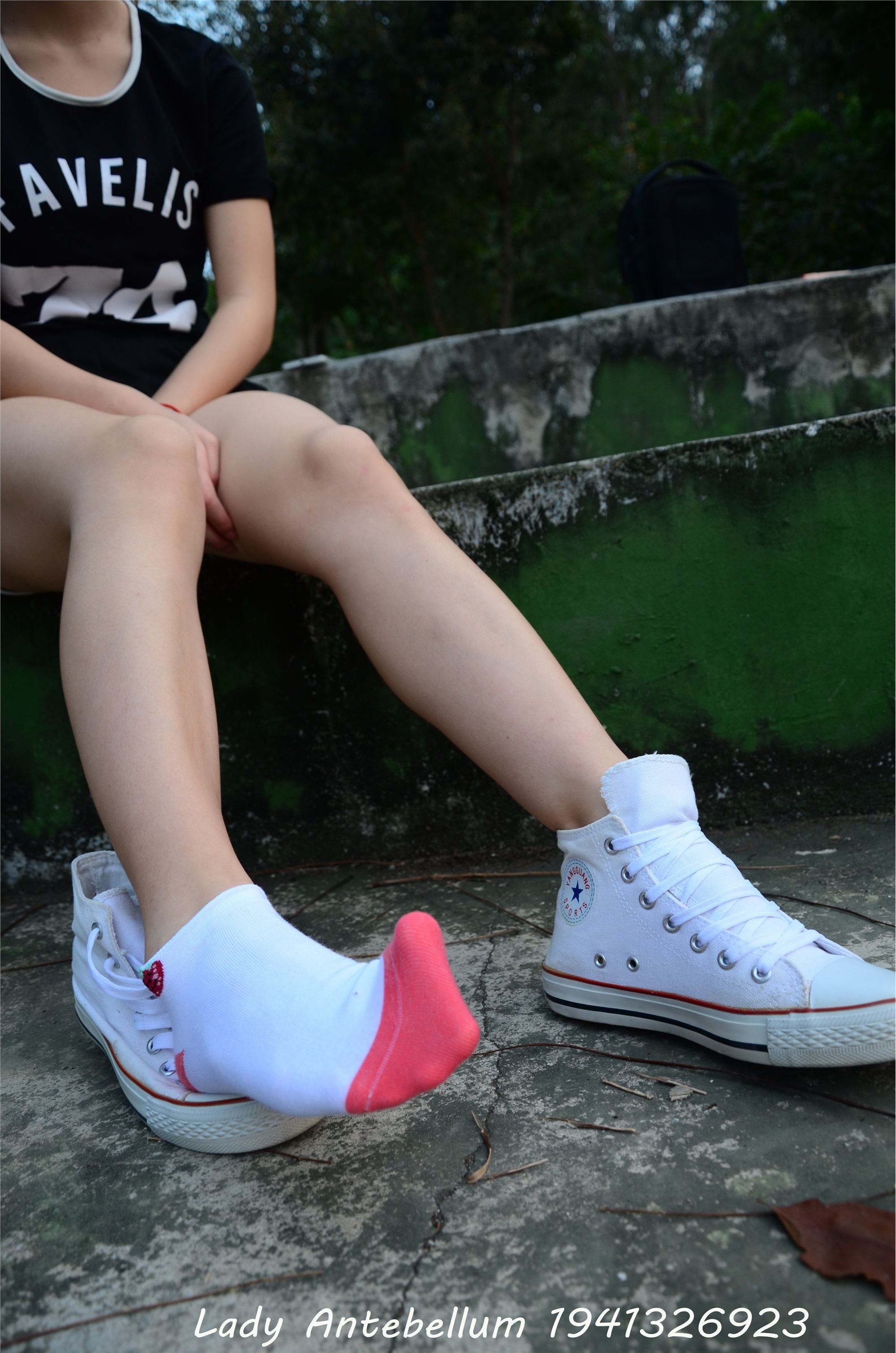 战前女神  恋足美腿棉袜女神级摄影套图 089