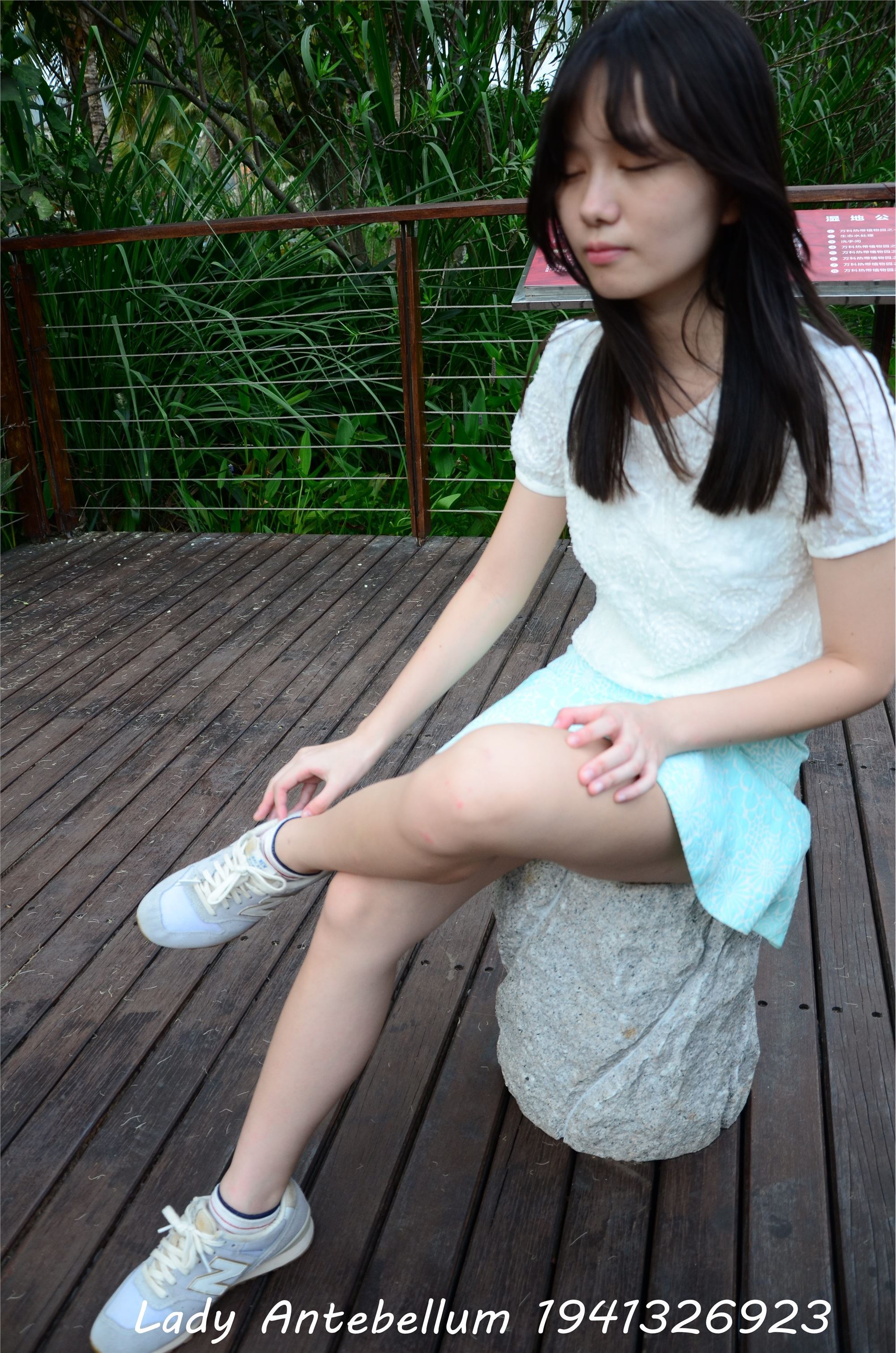 战前女神  恋足美腿棉袜女神级摄影套图 090