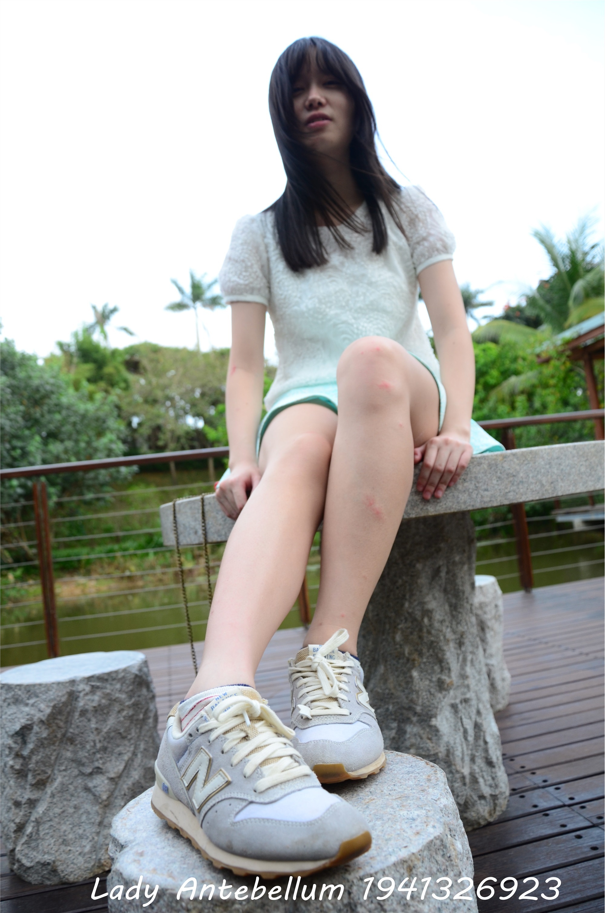 战前女神  恋足美腿棉袜女神级摄影套图 090