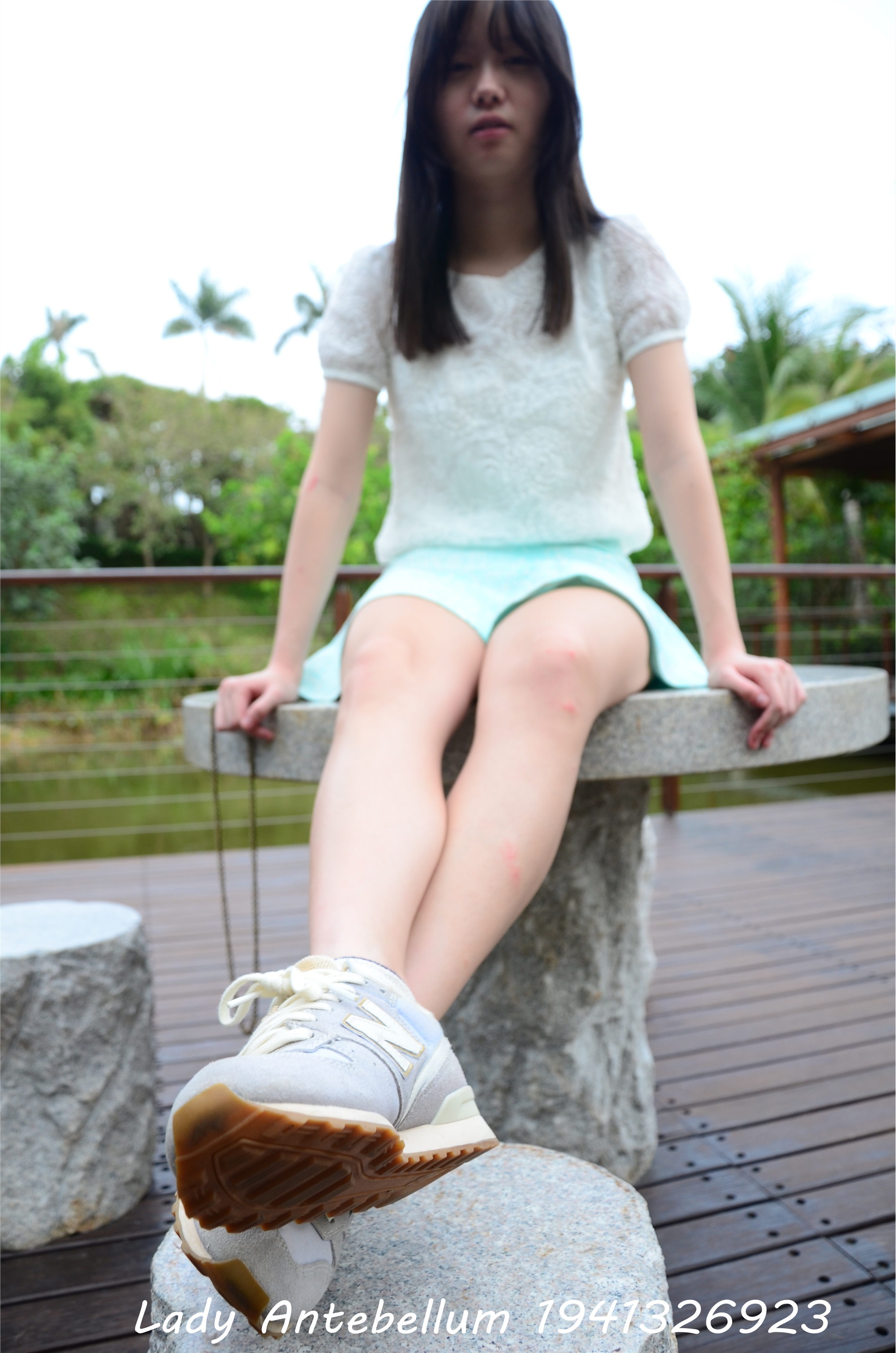 战前女神  恋足美腿棉袜女神级摄影套图 090