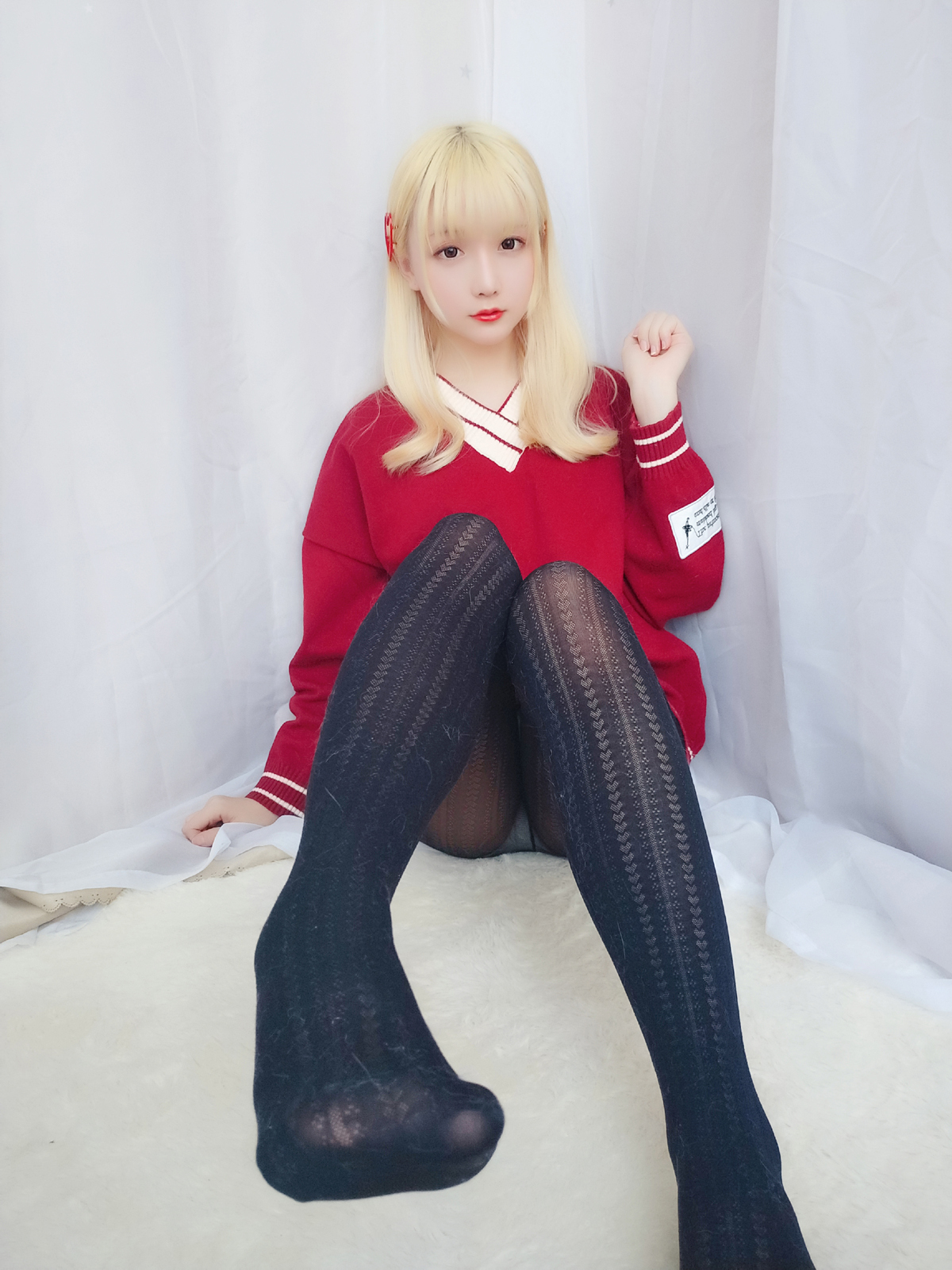 星之迟迟美女图片 VOL.8 玫瑰月光包 玫瑰味黑丝 白月光与红玫瑰