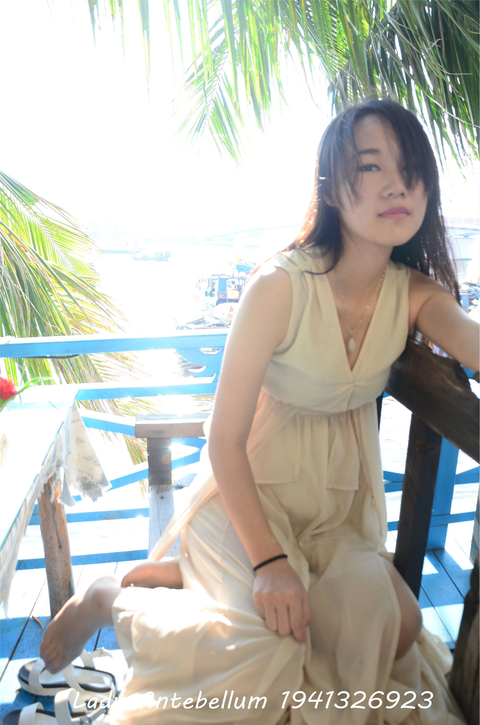 战前女神  恋足美腿棉袜女神级摄影套图 082