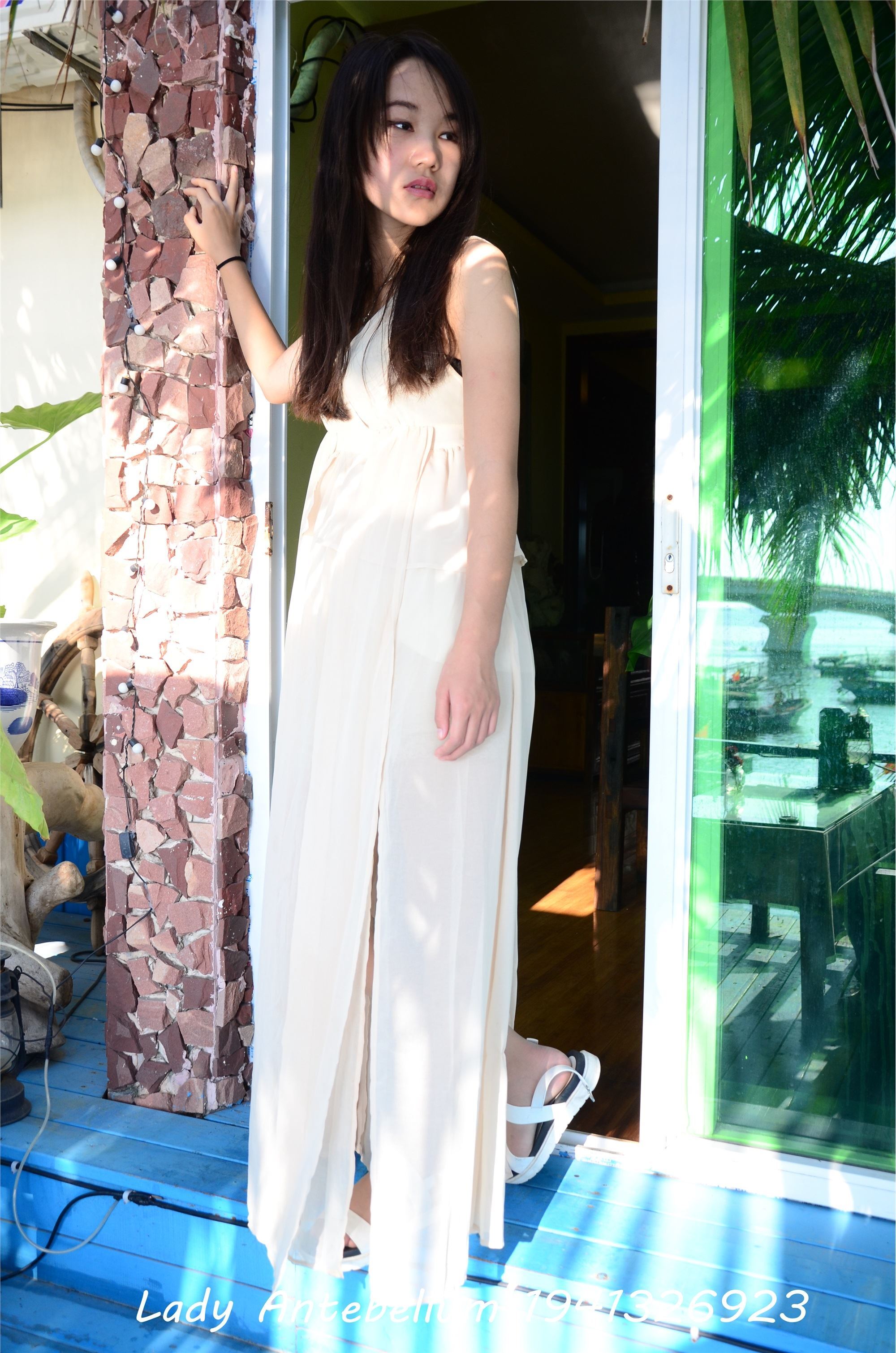 战前女神  恋足美腿棉袜女神级摄影套图 082