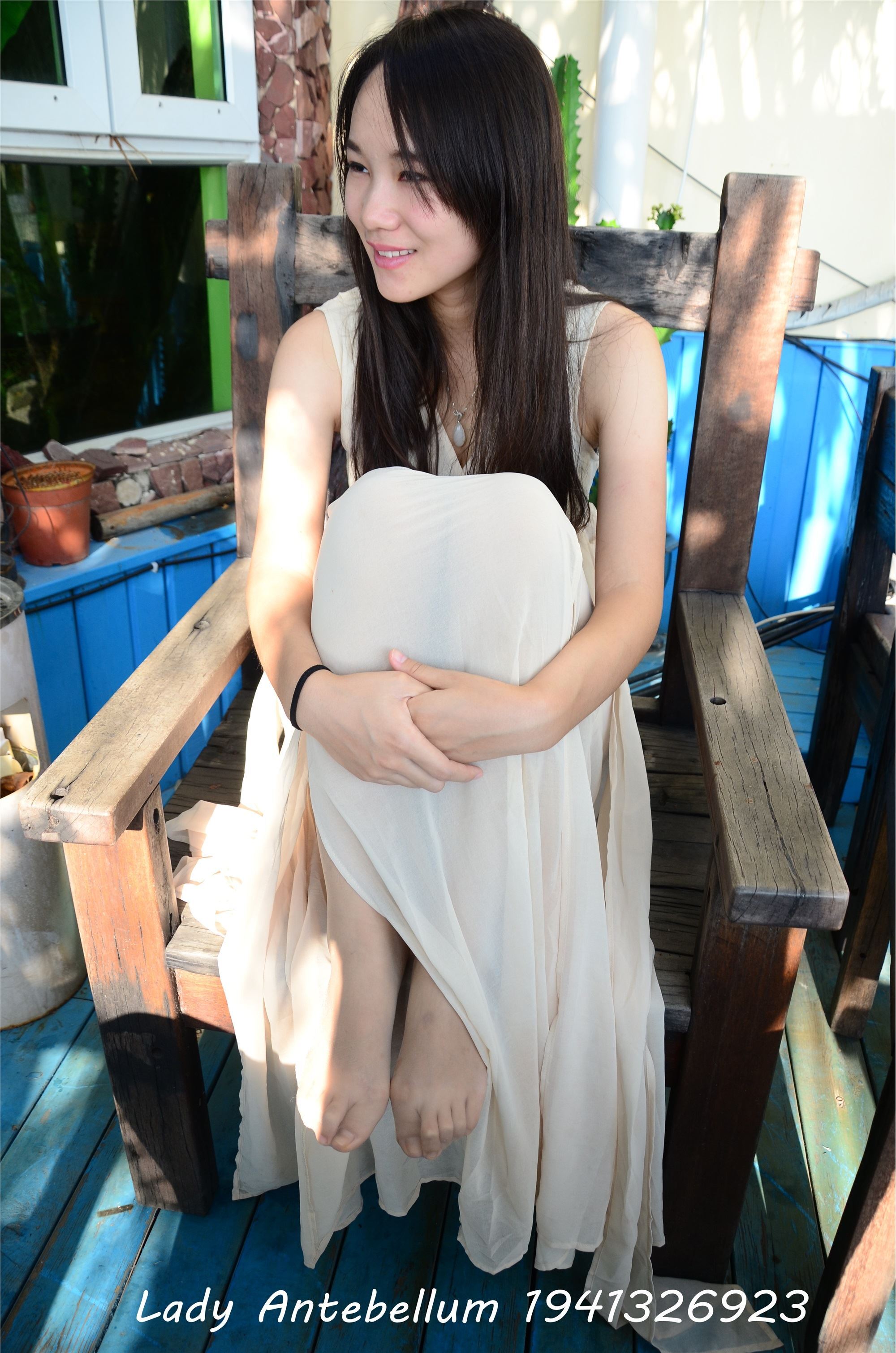 战前女神  恋足美腿棉袜女神级摄影套图 082