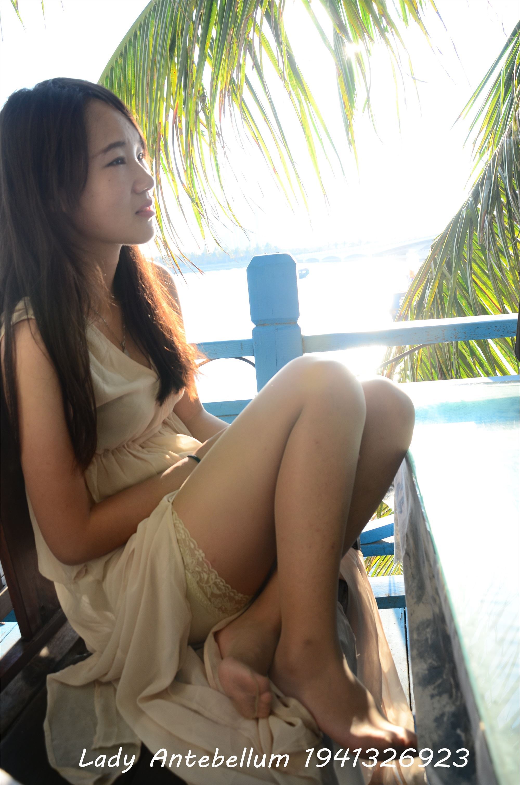 战前女神  恋足美腿棉袜女神级摄影套图 082