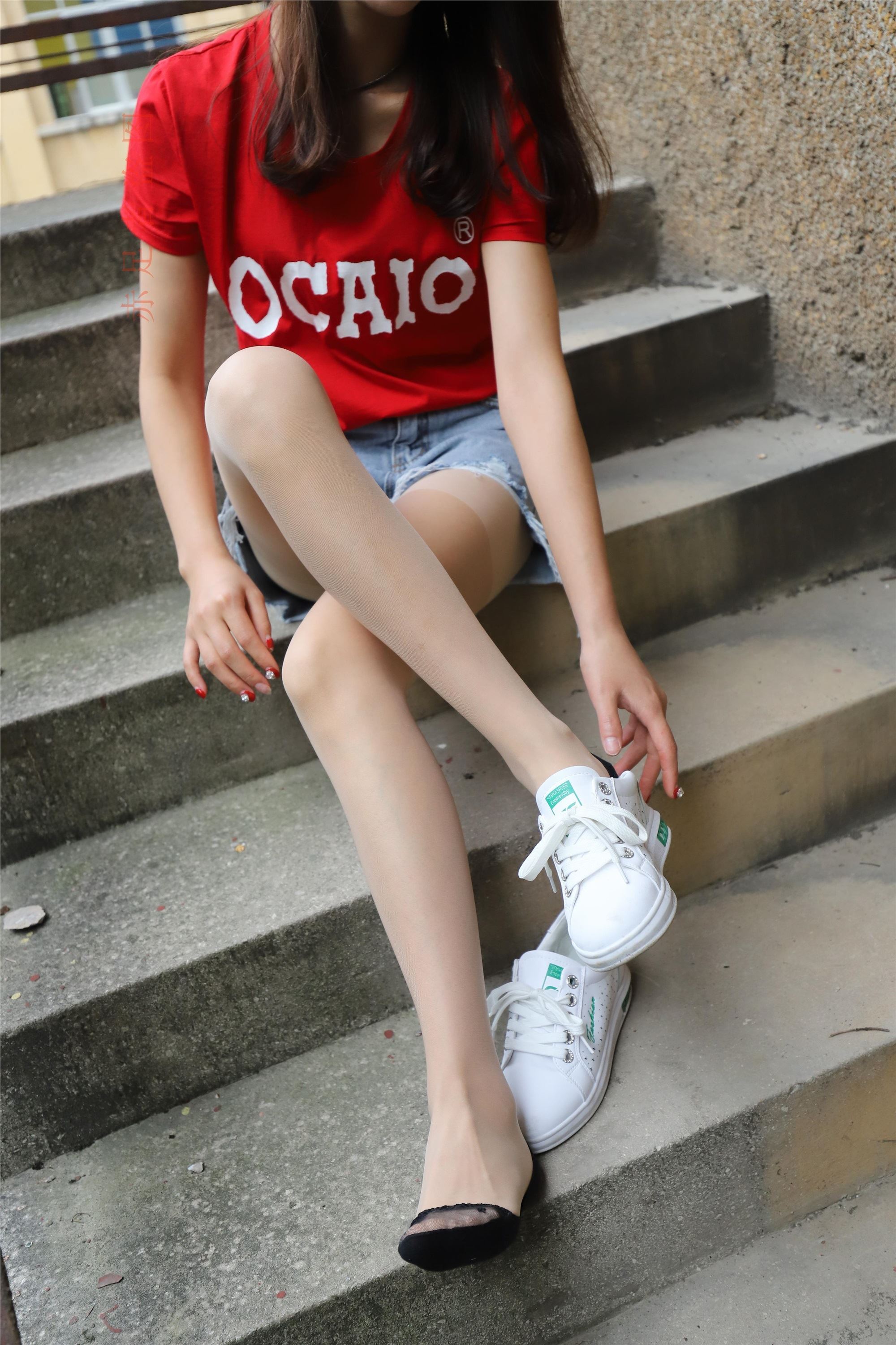 大西瓜套图 2018 6月活动模特1   长si 船袜(两套）2