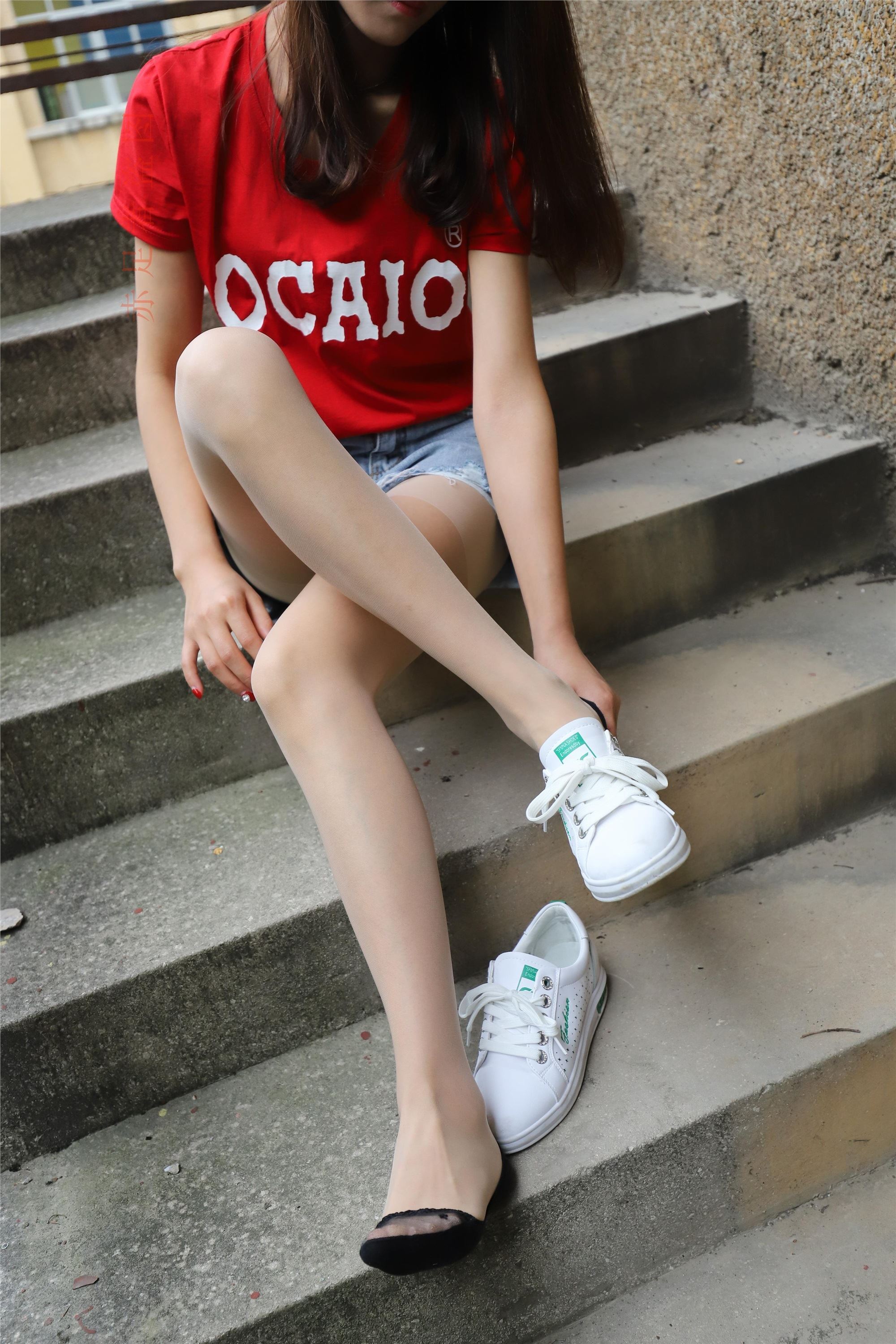 大西瓜套图 2018 6月活动模特1   长si 船袜(两套）2