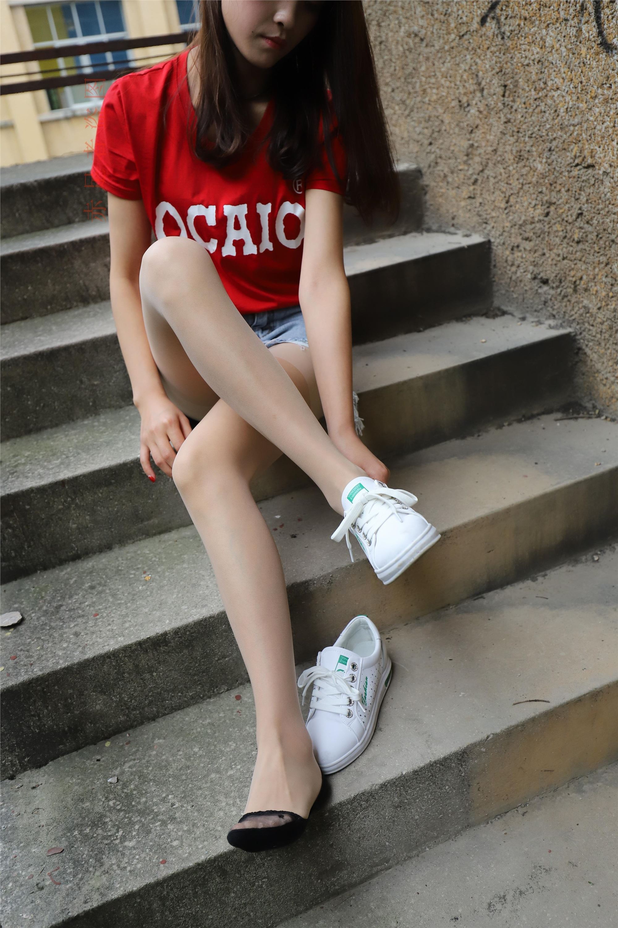 大西瓜套图 2018 6月活动模特1   长si 船袜(两套）2