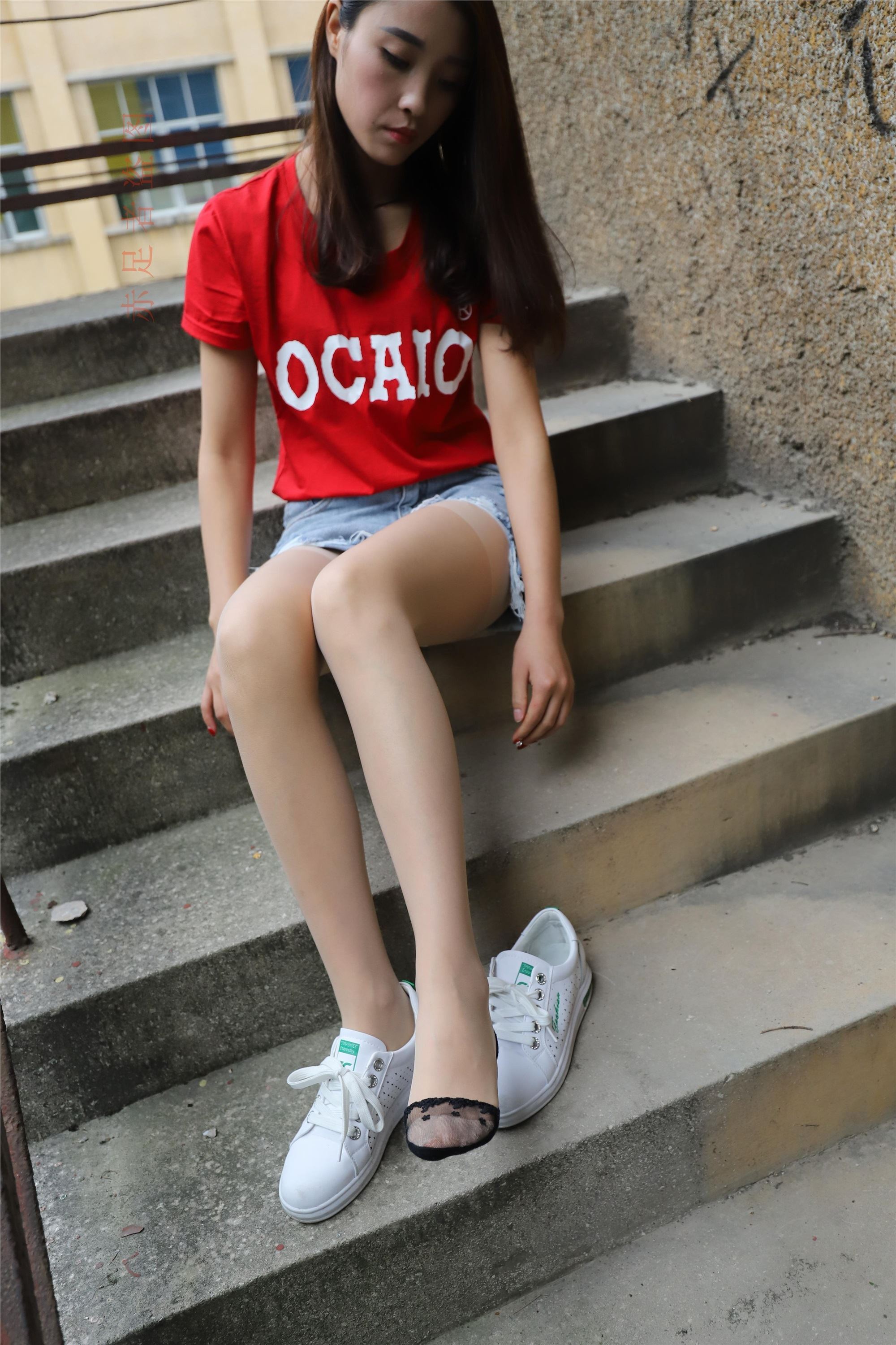 大西瓜套图 2018 6月活动模特1   长si 船袜(两套）2