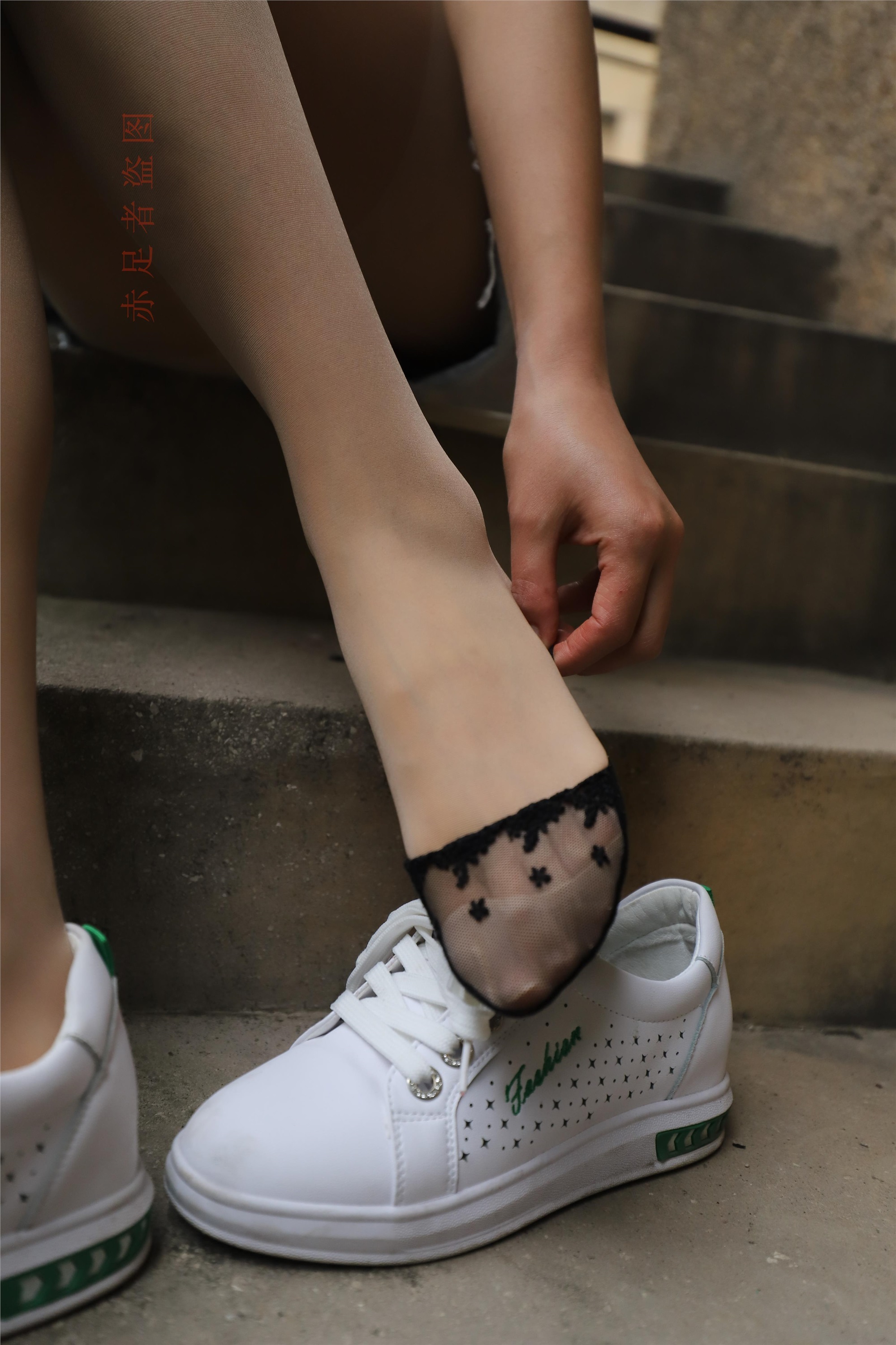 大西瓜套图 2018 6月活动模特1   长si 船袜(两套）2