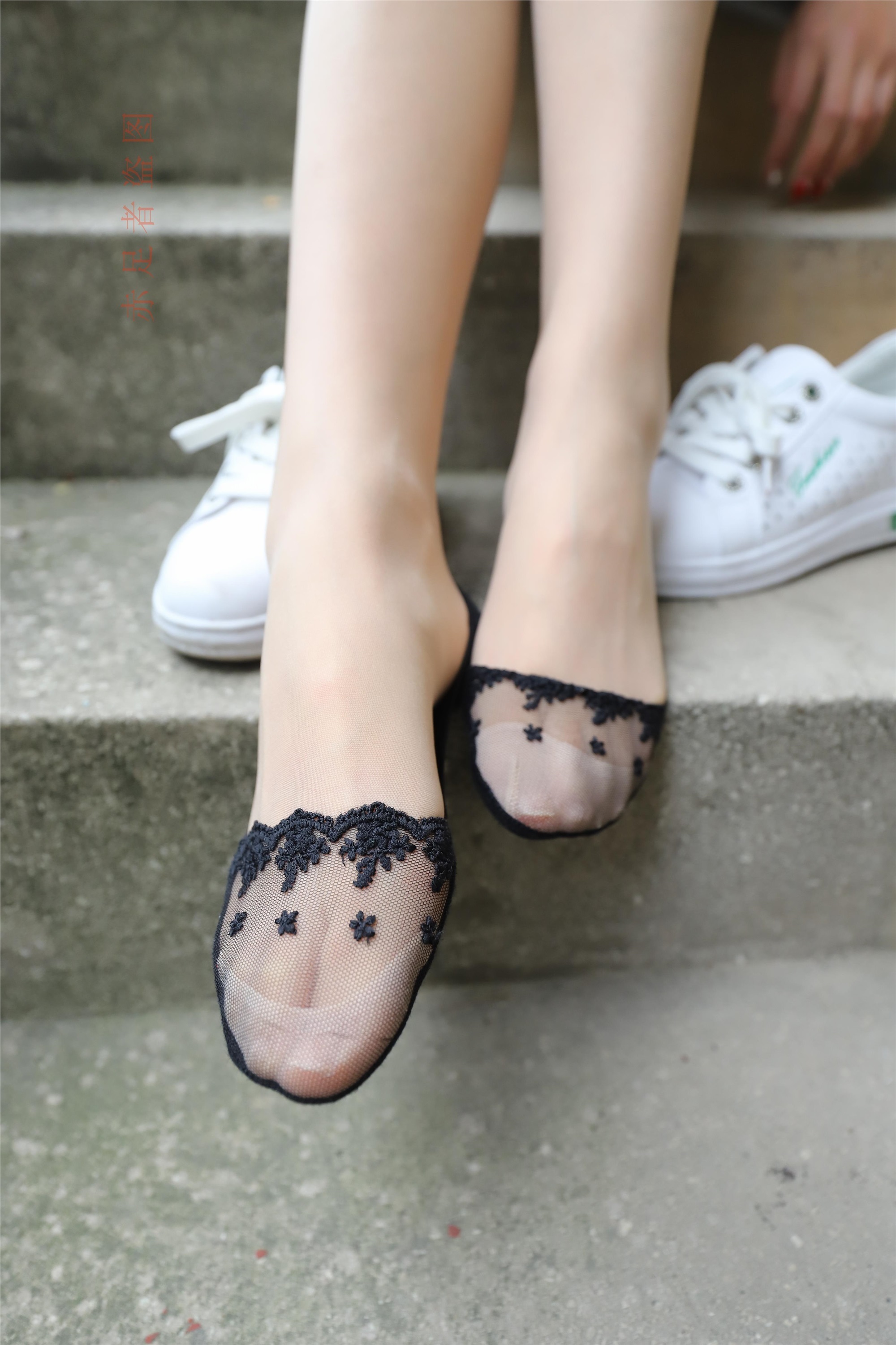 大西瓜套图 2018 6月活动模特1   长si 船袜(两套）2