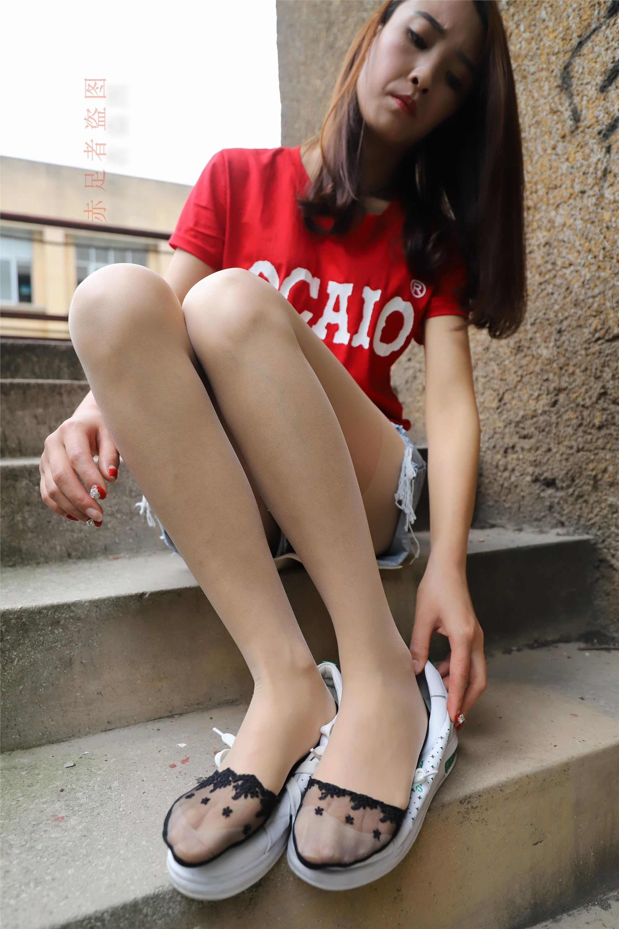 大西瓜套图 2018 6月活动模特1   长si 船袜(两套）2