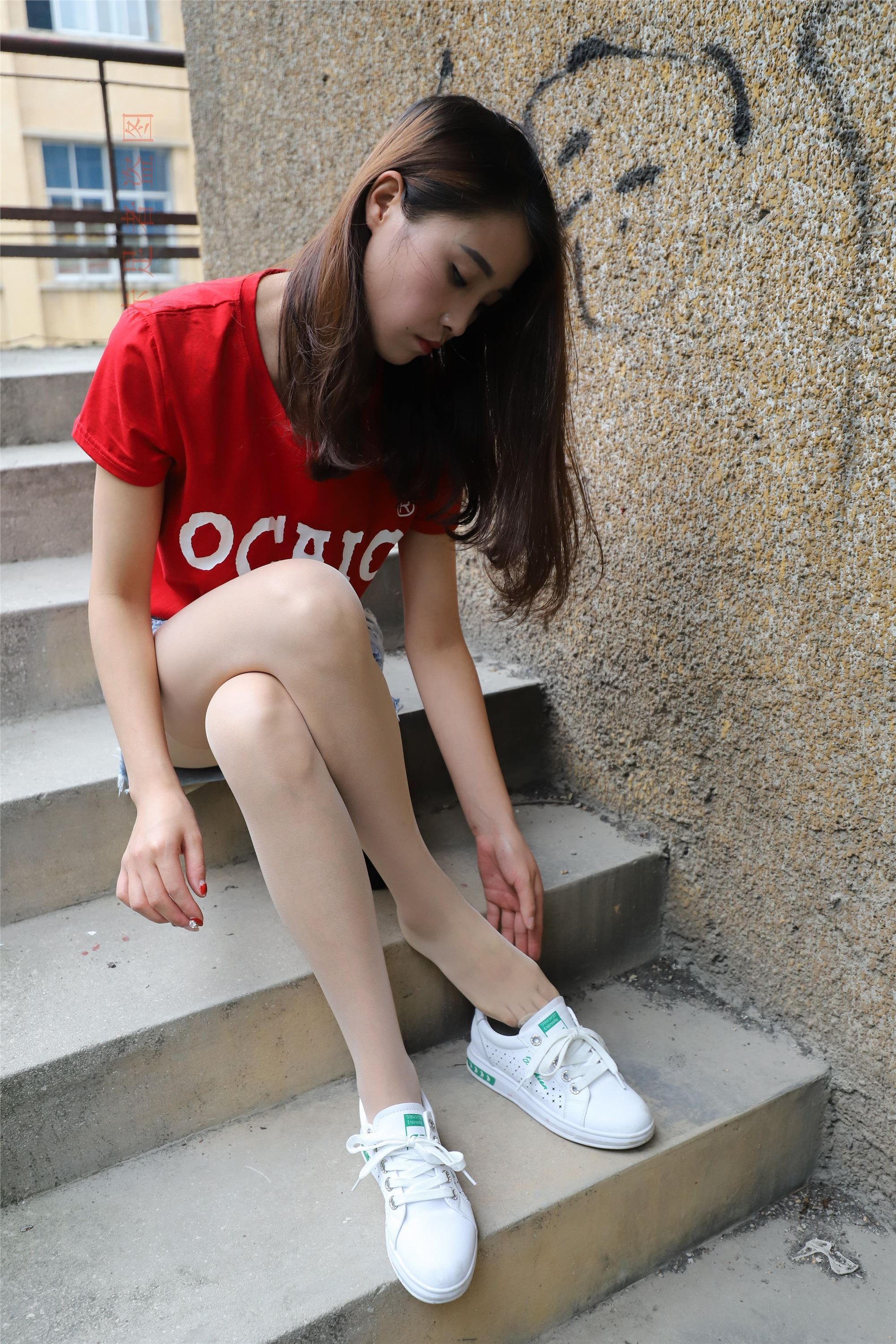 大西瓜套图 2018 6月活动模特1   长si 船袜(两套）3