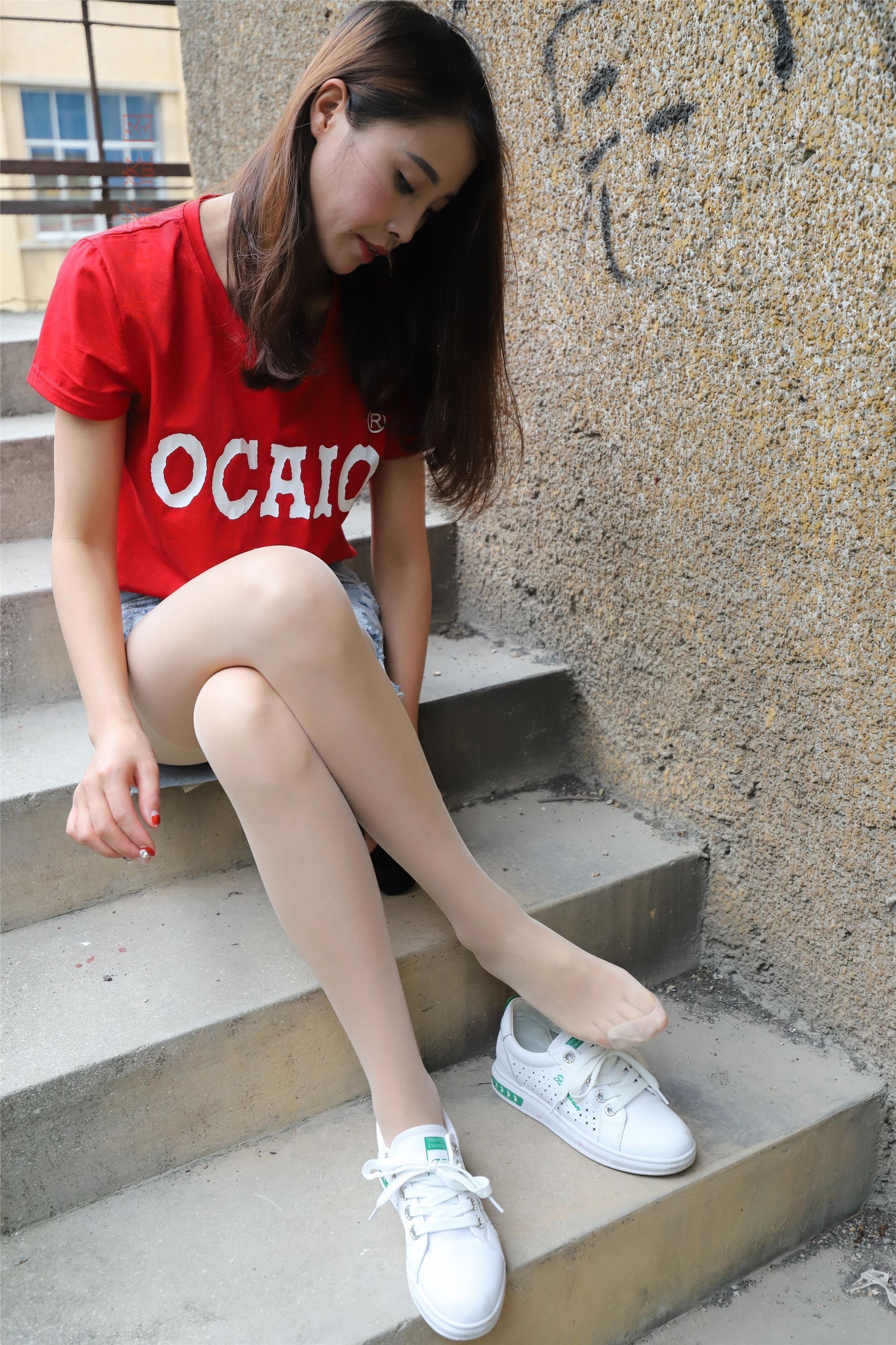 大西瓜套图 2018 6月活动模特1   长si 船袜(两套）3