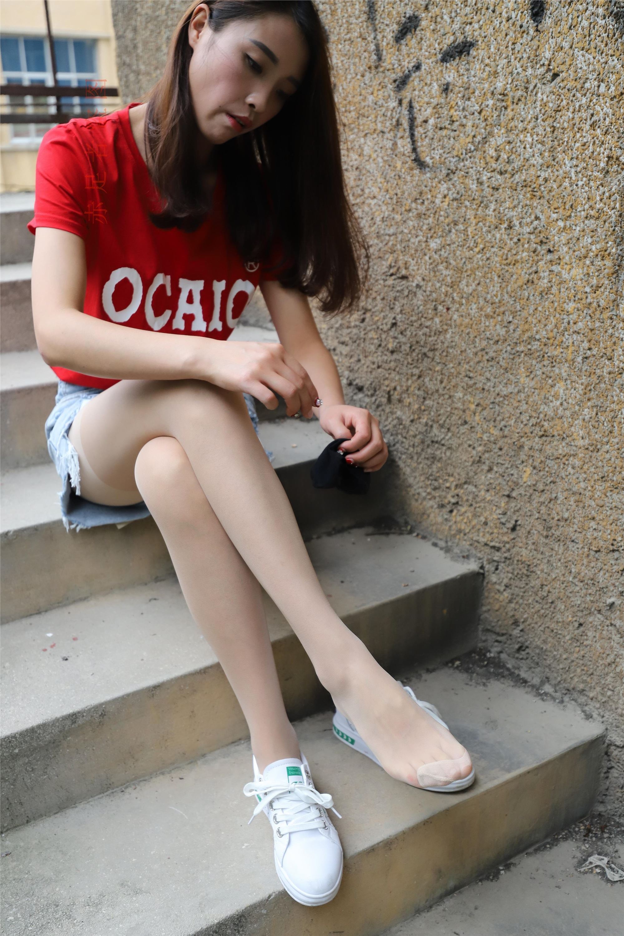 大西瓜套图 2018 6月活动模特1   长si 船袜(两套）3