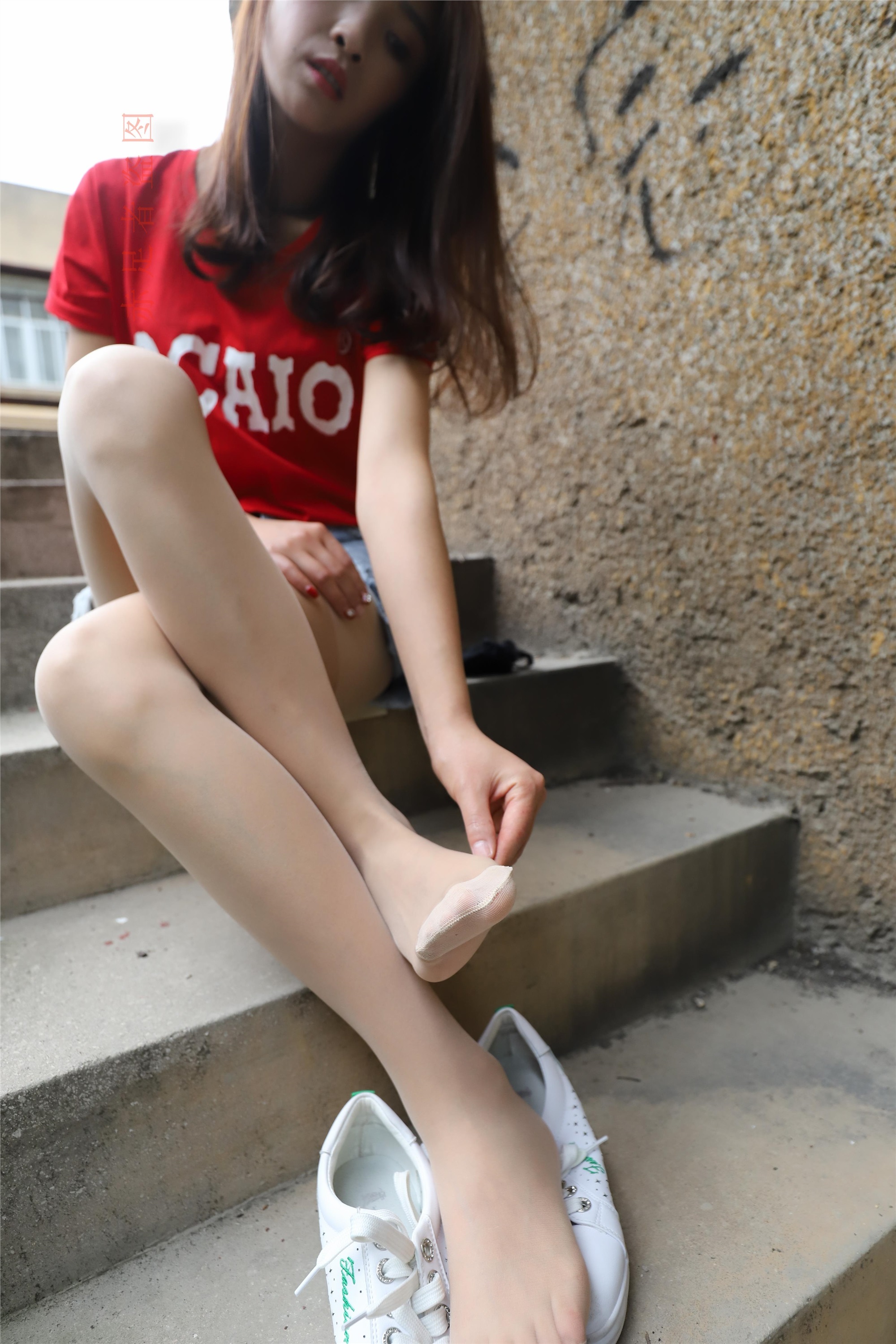 大西瓜套图 2018 6月活动模特1   长si 船袜(两套）3