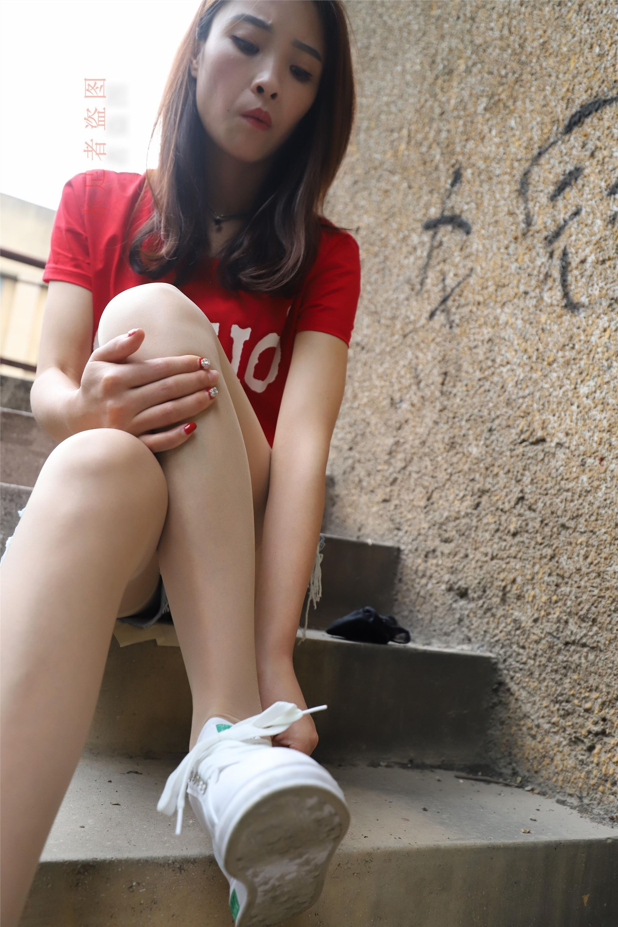 大西瓜套图 2018 6月活动模特1   长si 船袜(两套）3