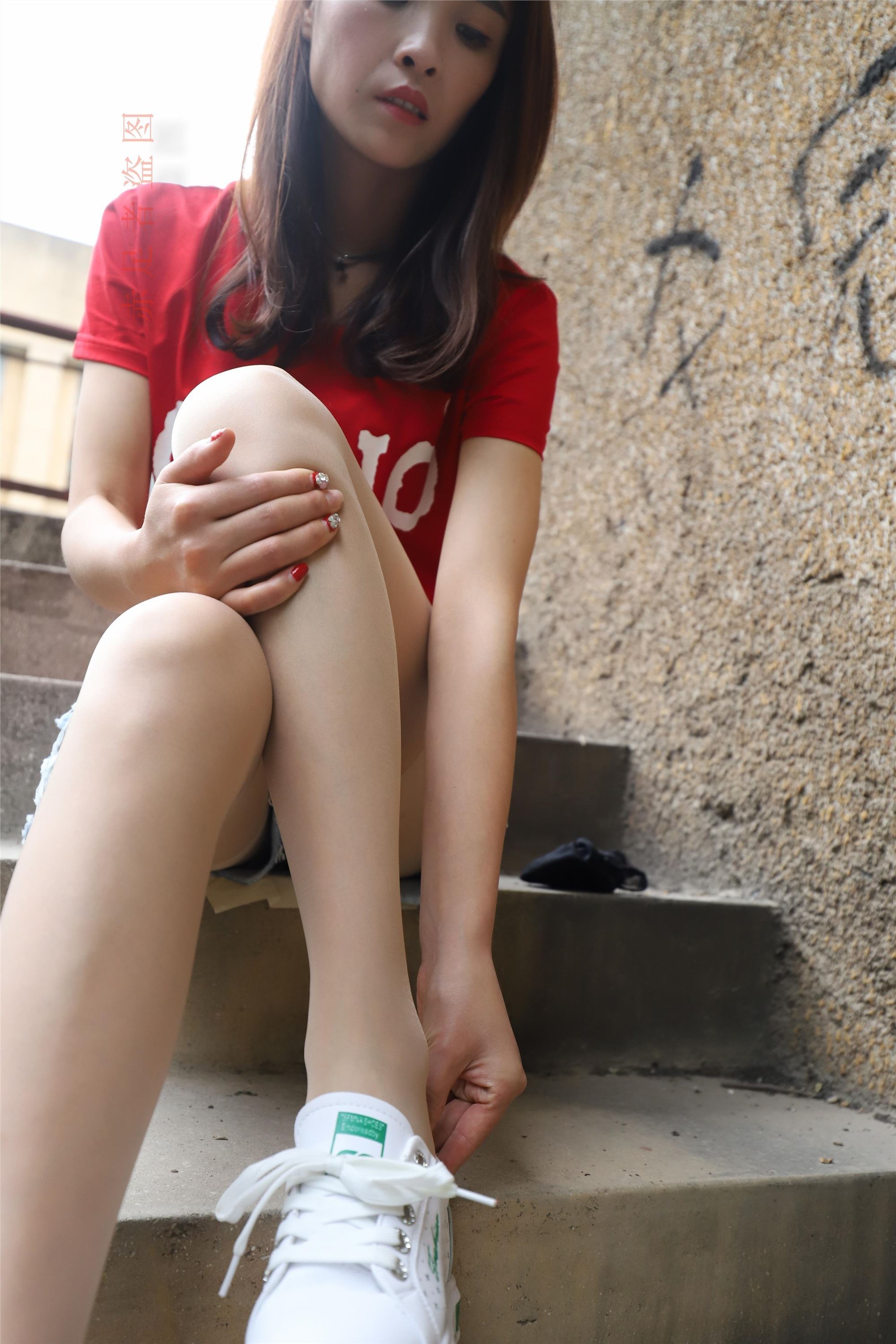 大西瓜套图 2018 6月活动模特1   长si 船袜(两套）3