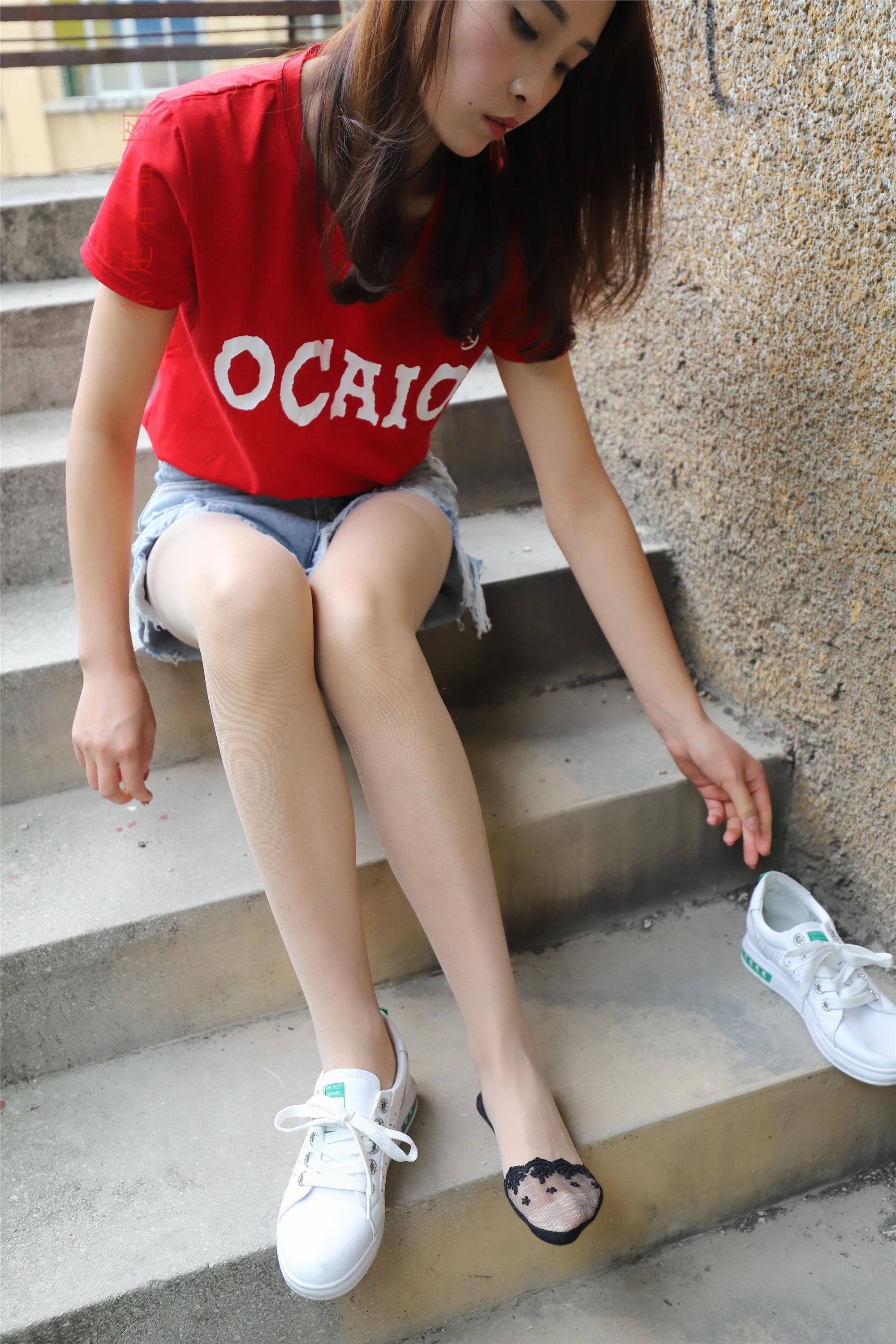 大西瓜套图 2018 6月活动模特1   长si 船袜(两套）4