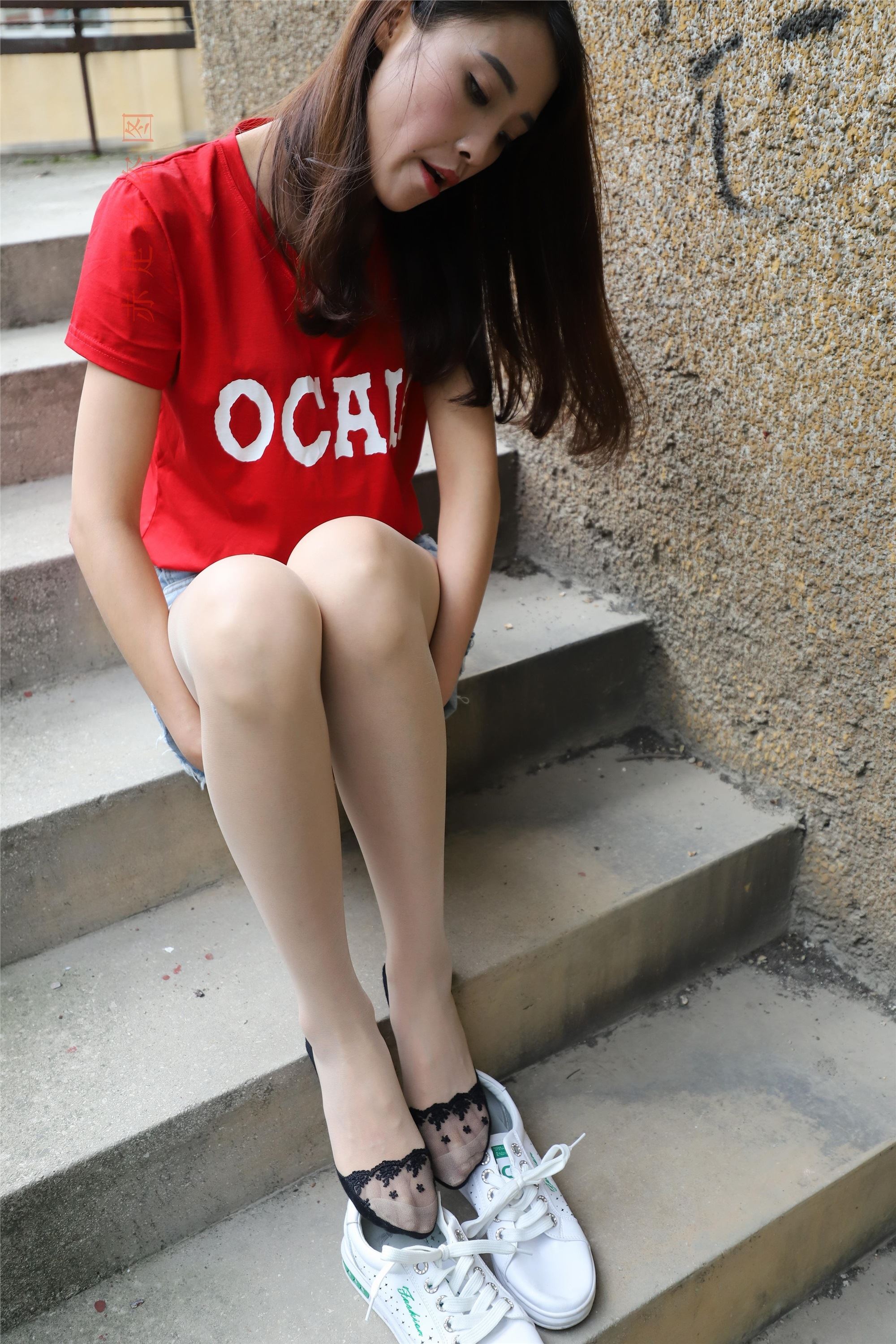 大西瓜套图 2018 6月活动模特1   长si 船袜(两套）4