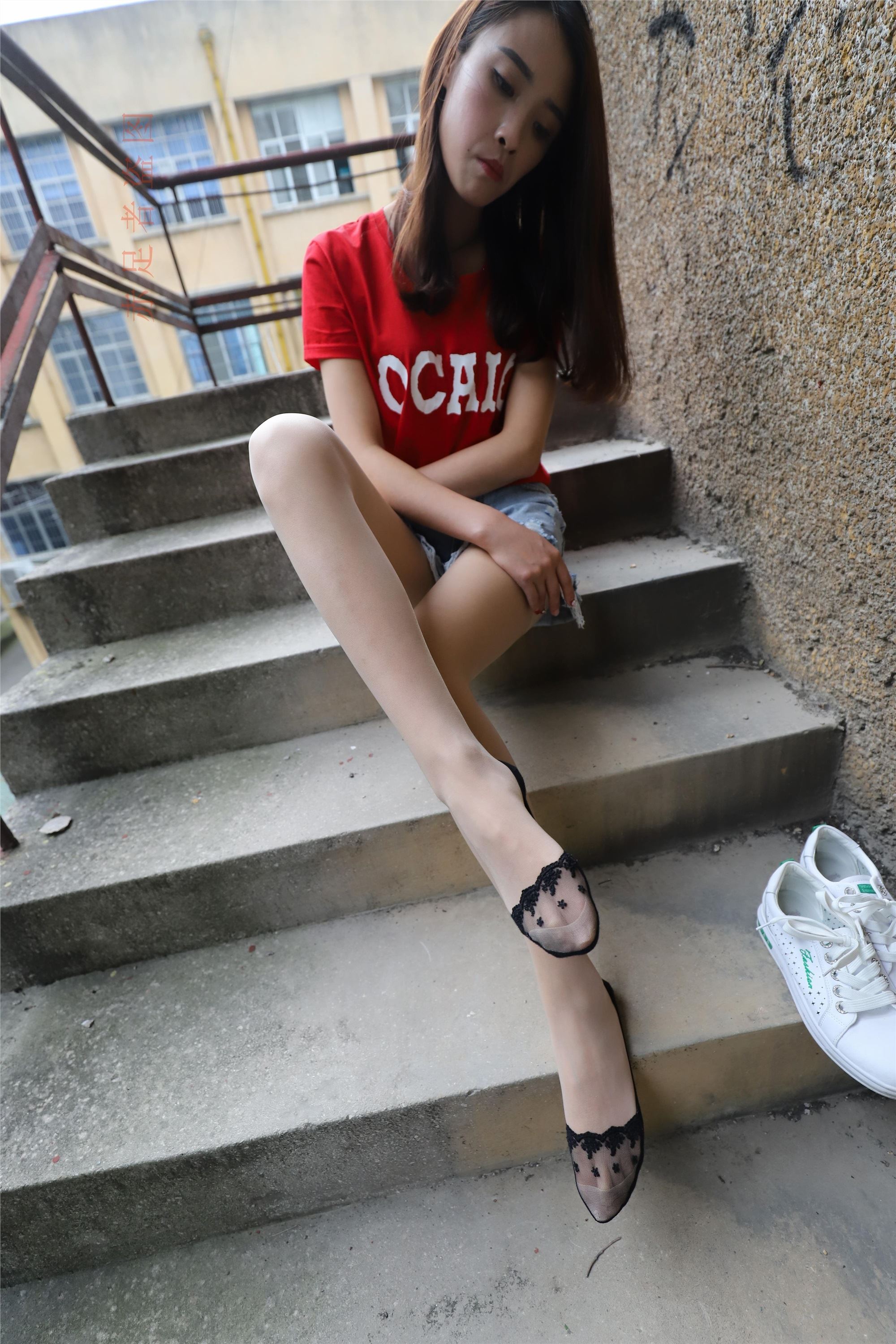 大西瓜套图 2018 6月活动模特1   长si 船袜(两套）4