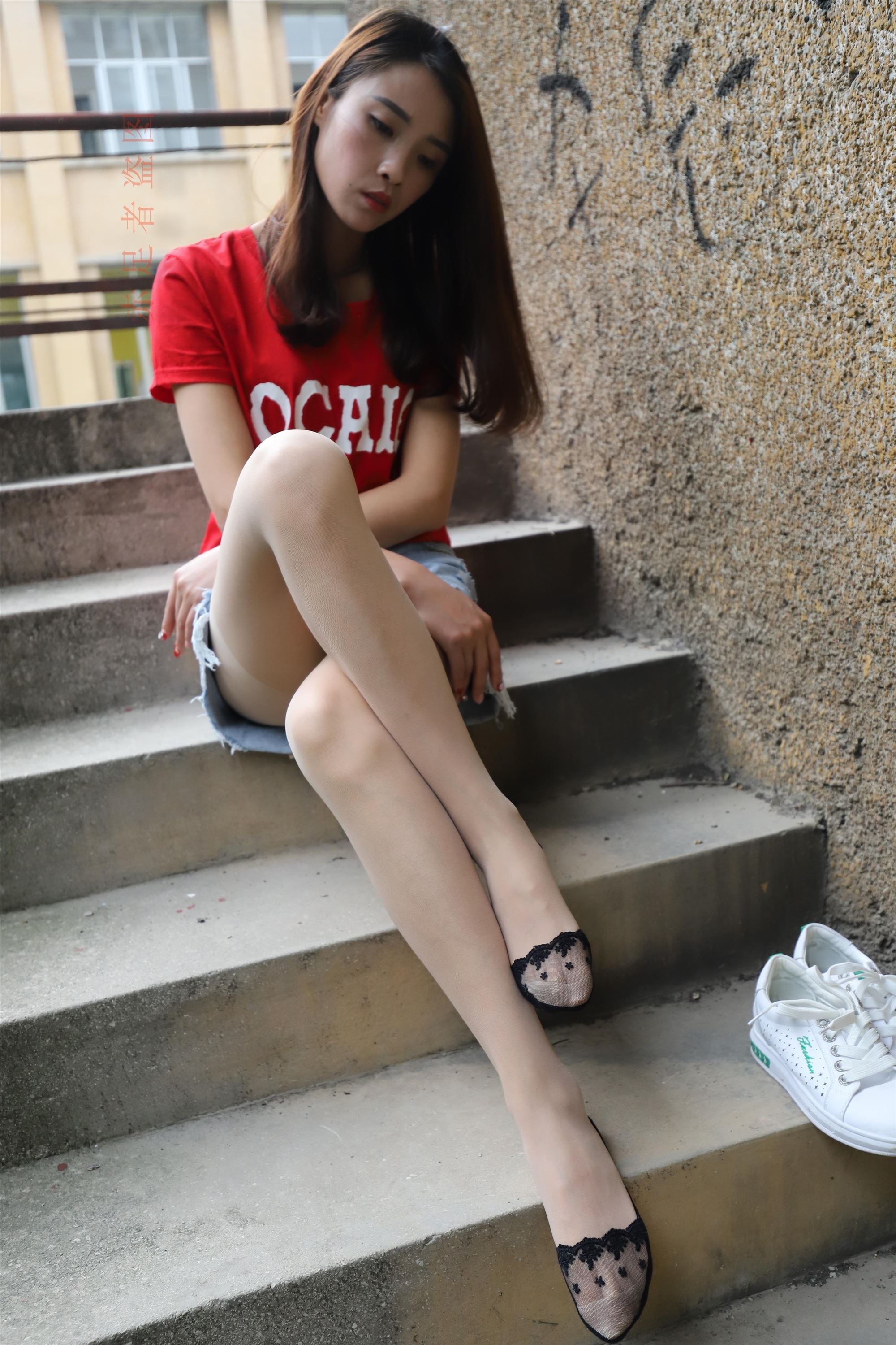 大西瓜套图 2018 6月活动模特1   长si 船袜(两套）4