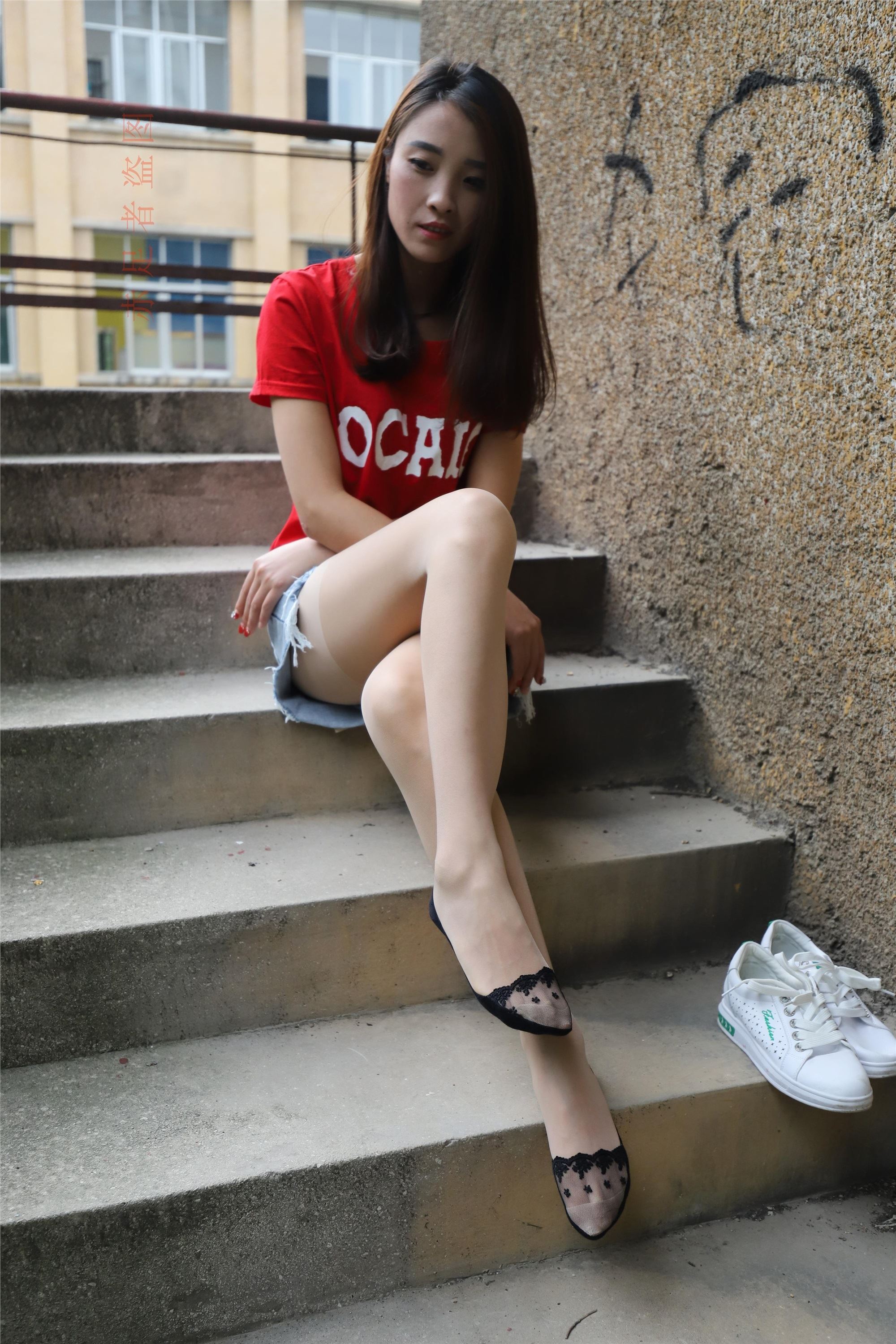 大西瓜套图 2018 6月活动模特1   长si 船袜(两套）4