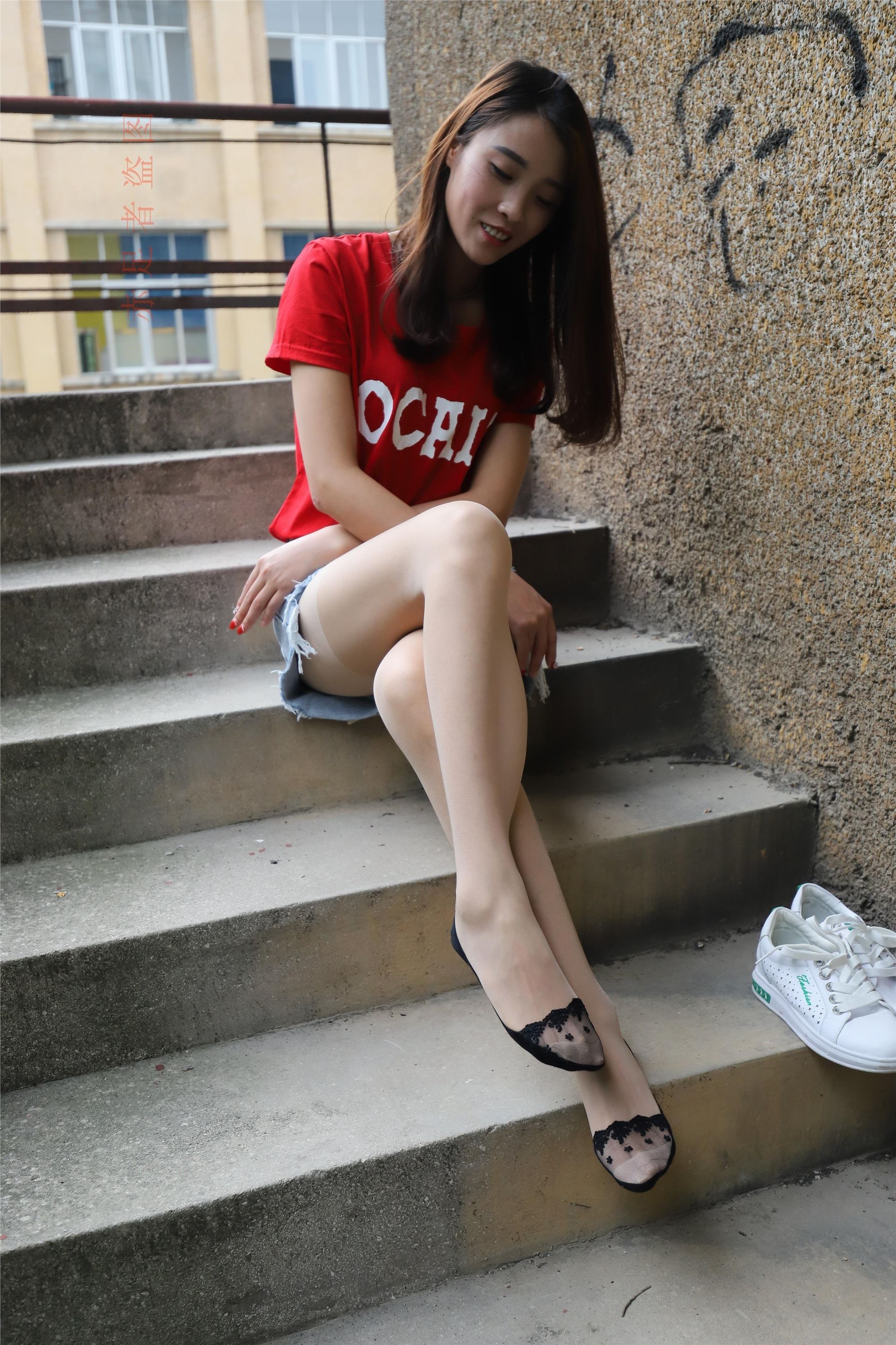 大西瓜套图 2018 6月活动模特1   长si 船袜(两套）4