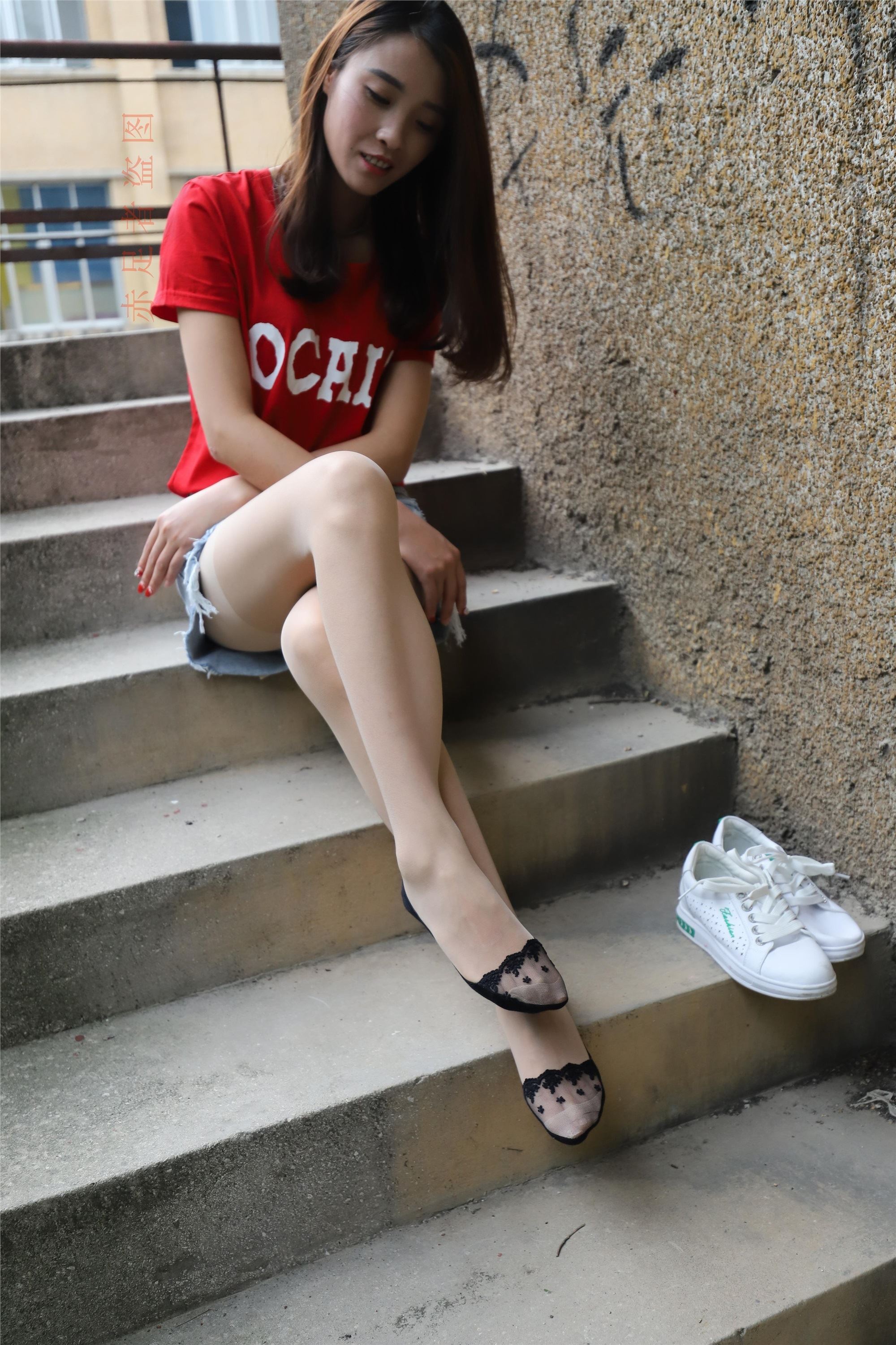 大西瓜套图 2018 6月活动模特1   长si 船袜(两套）4