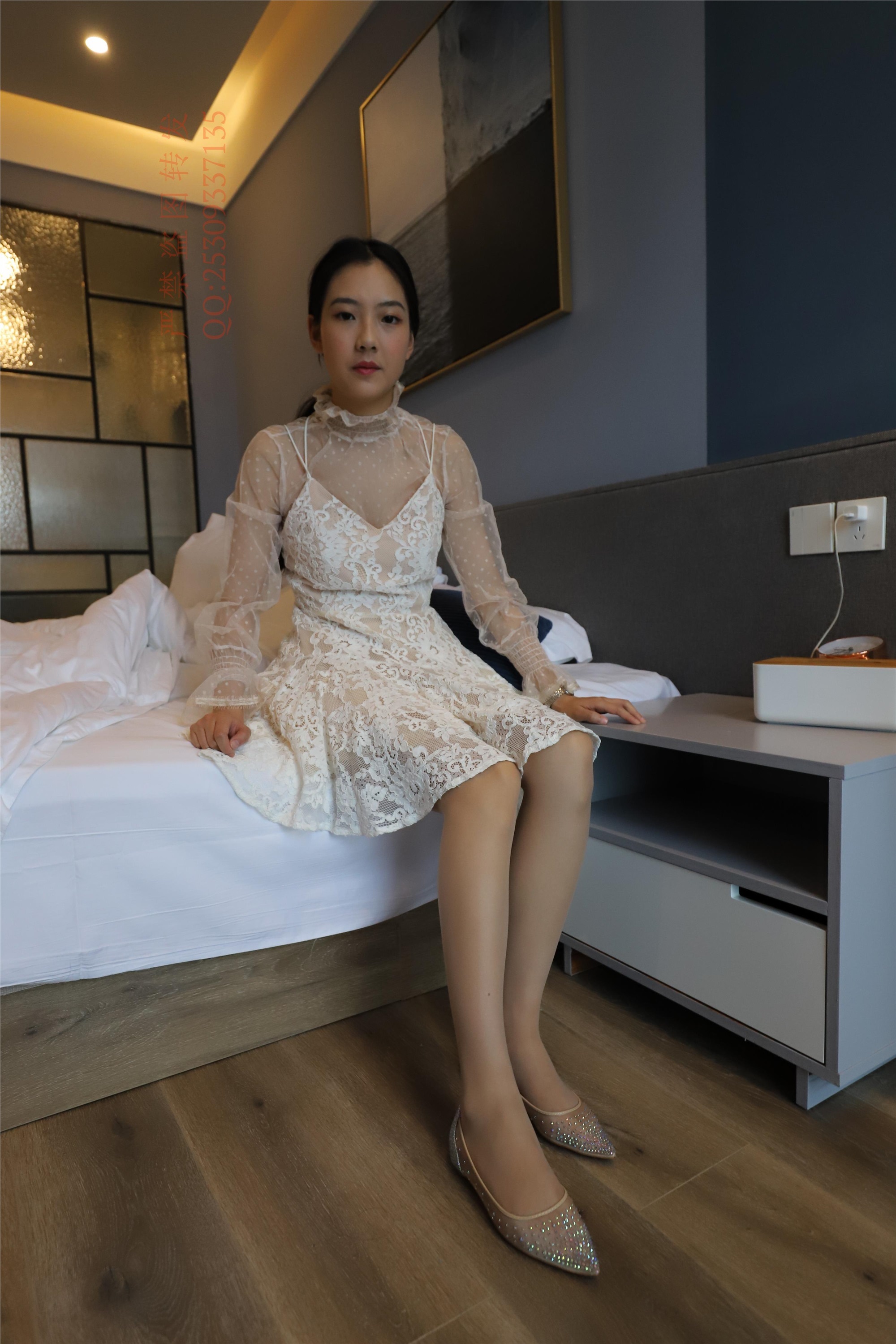 大西瓜套图 2018 7.8月活动模特一服务员户外肉si1