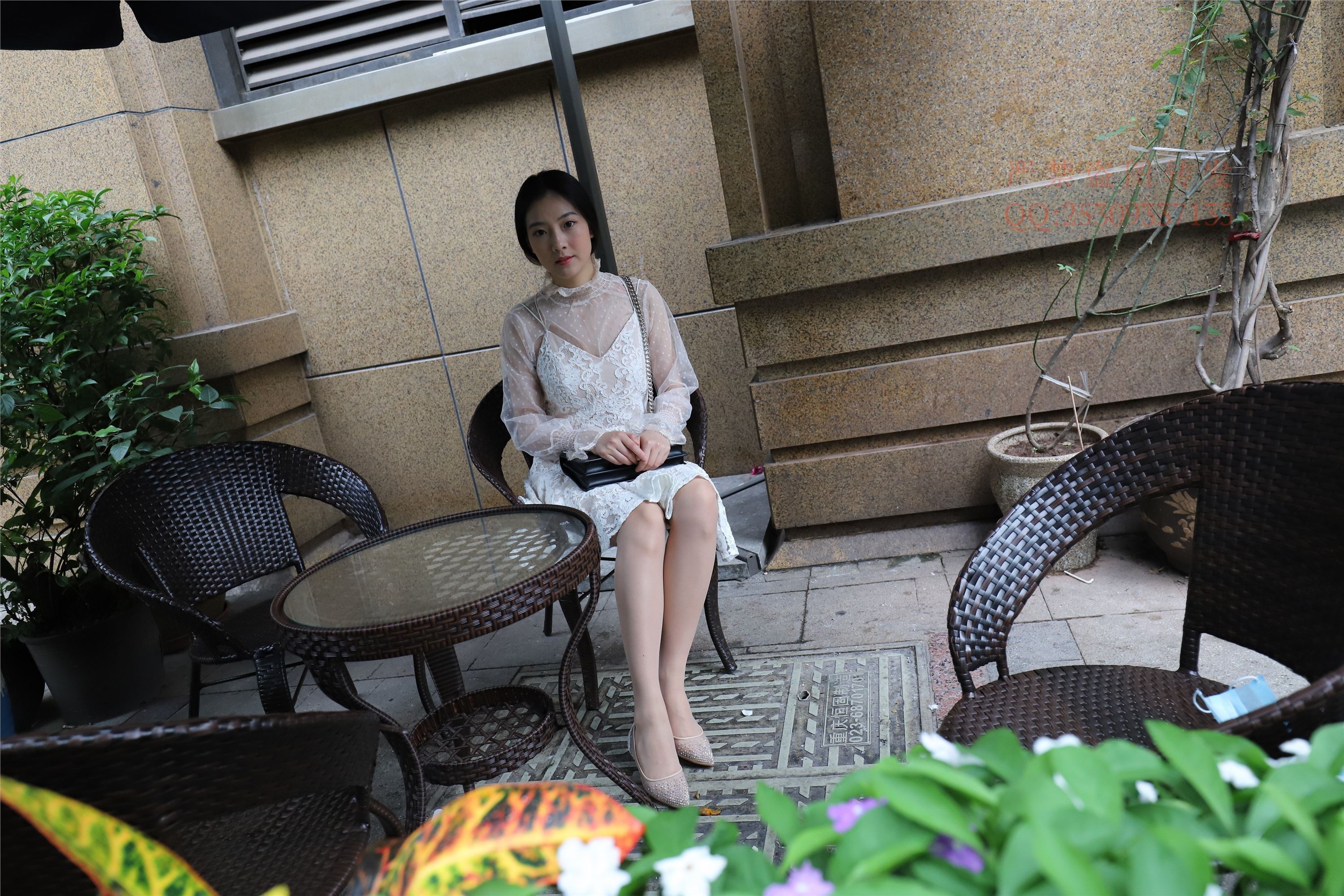 大西瓜套图 2018 7.8月活动模特一服务员户外肉si2