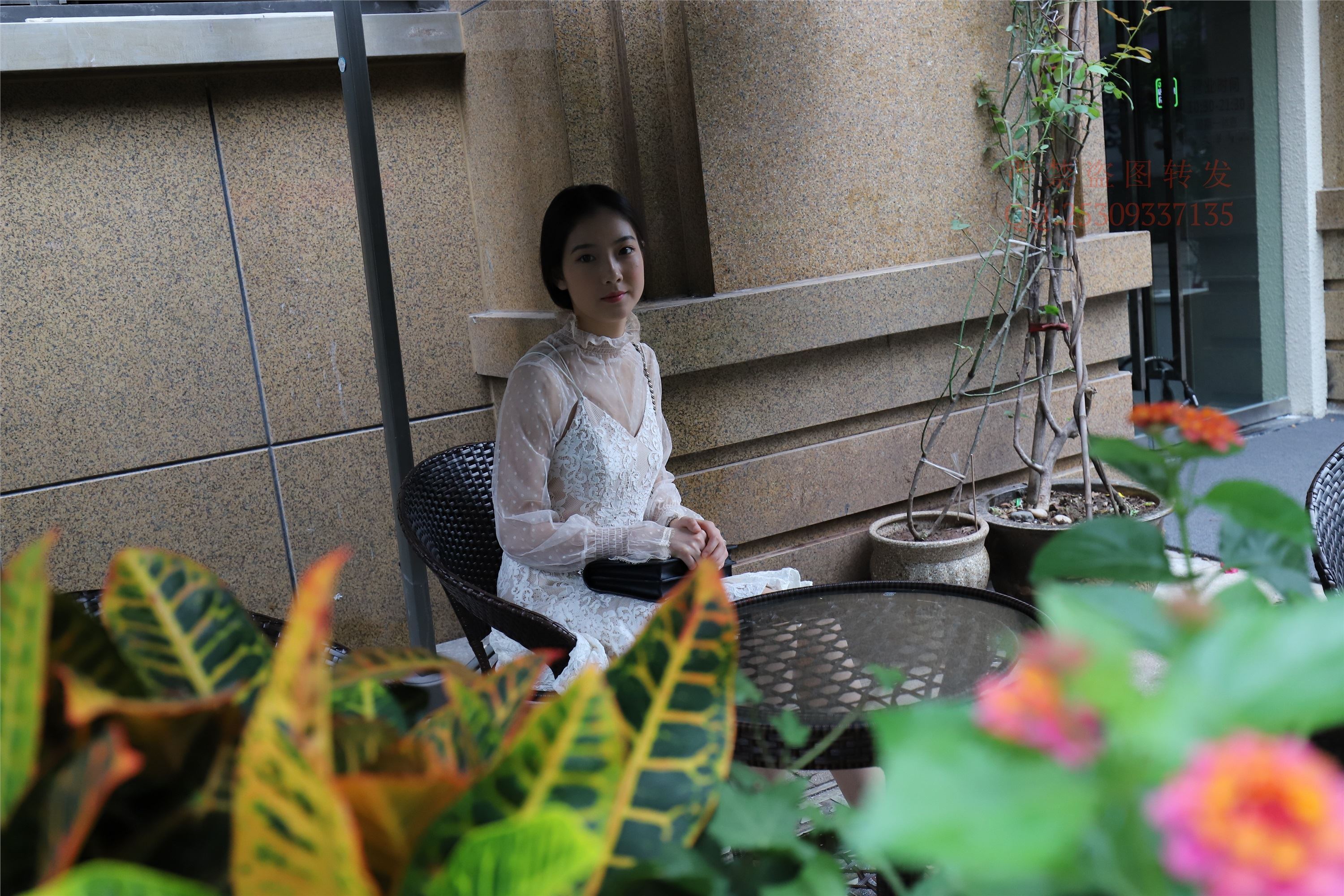 大西瓜套图 2018 7.8月活动模特一服务员户外肉si2