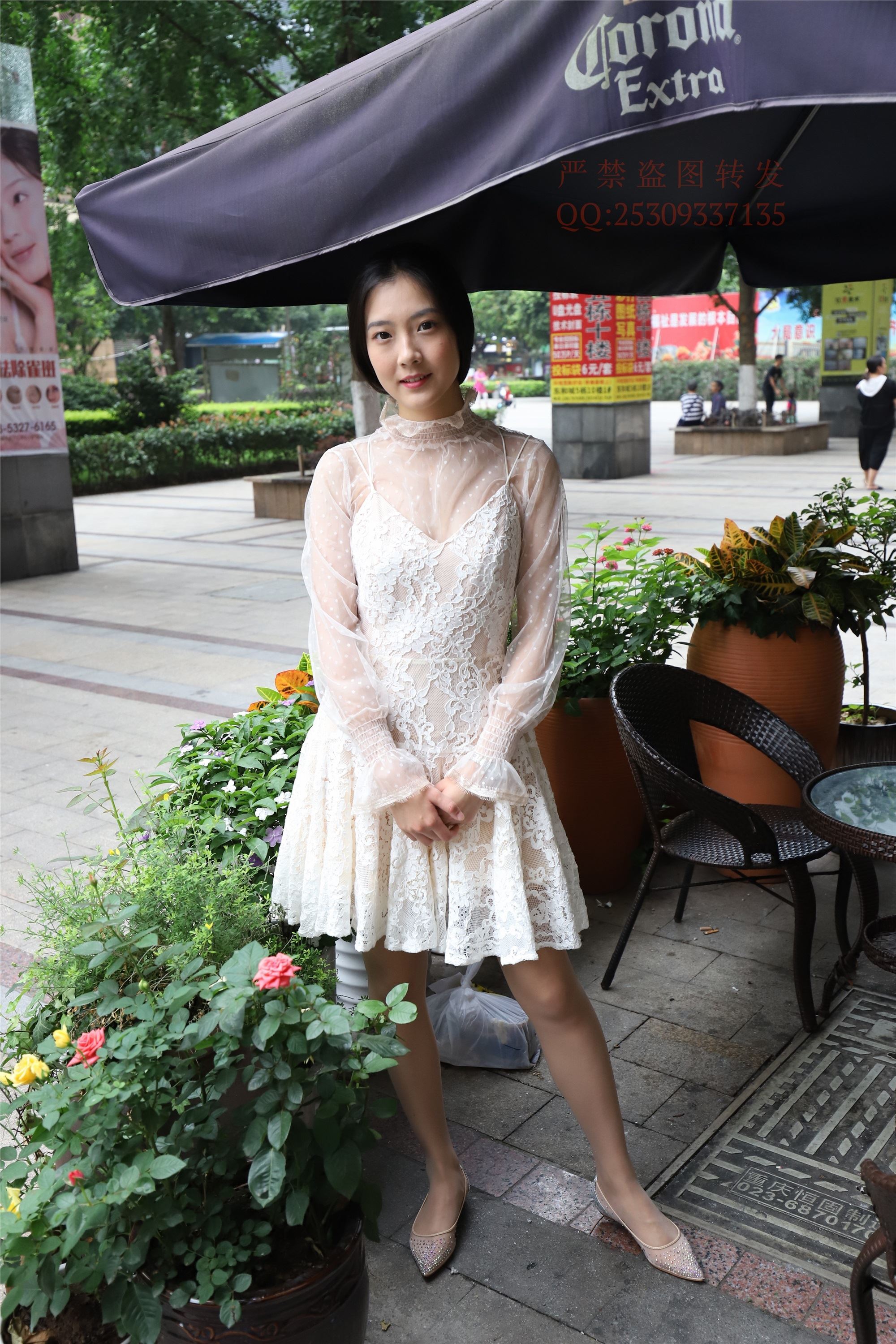 大西瓜套图 2018 7.8月活动模特一服务员户外肉si2