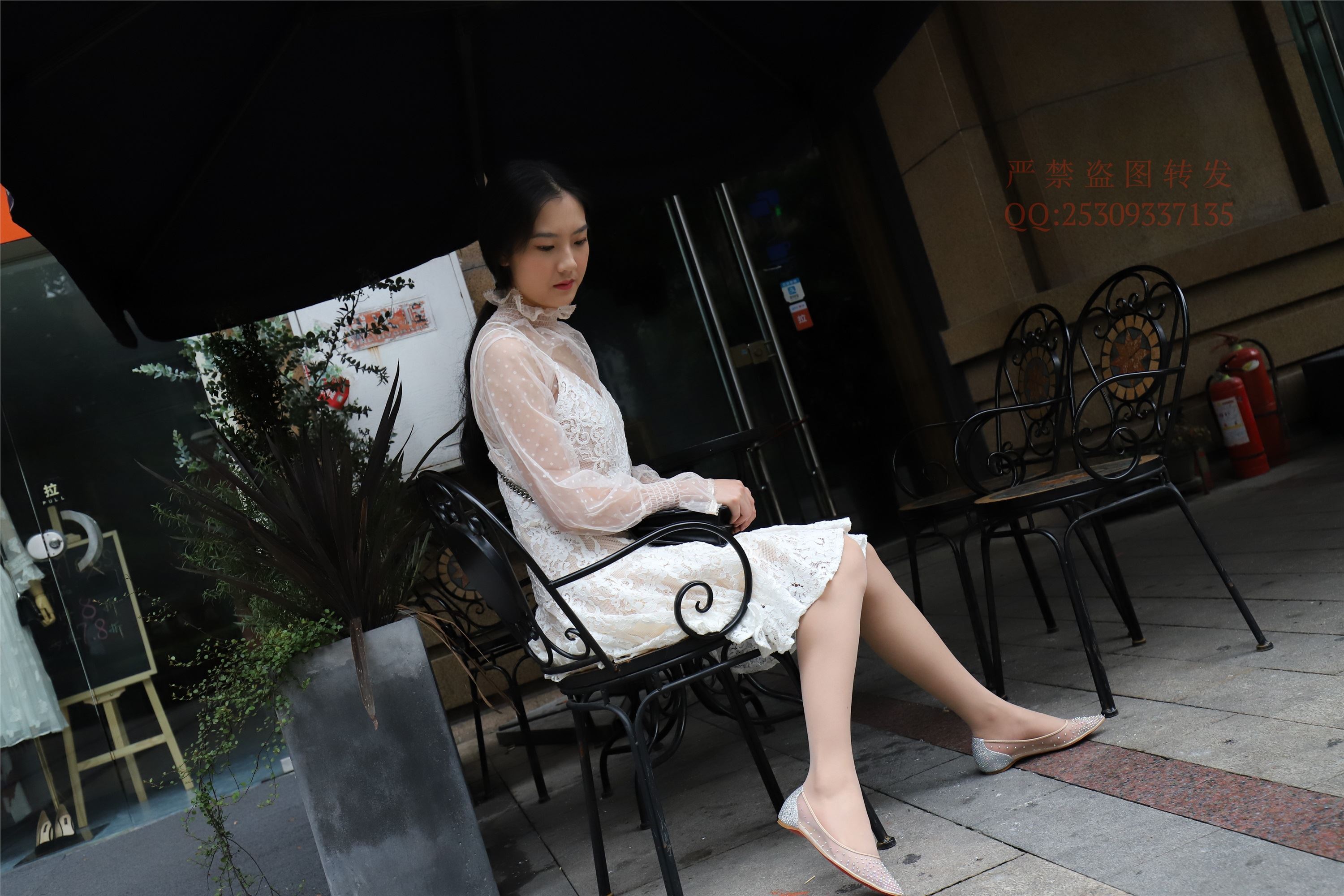 大西瓜套图 2018 7.8月活动模特一服务员户外肉si2