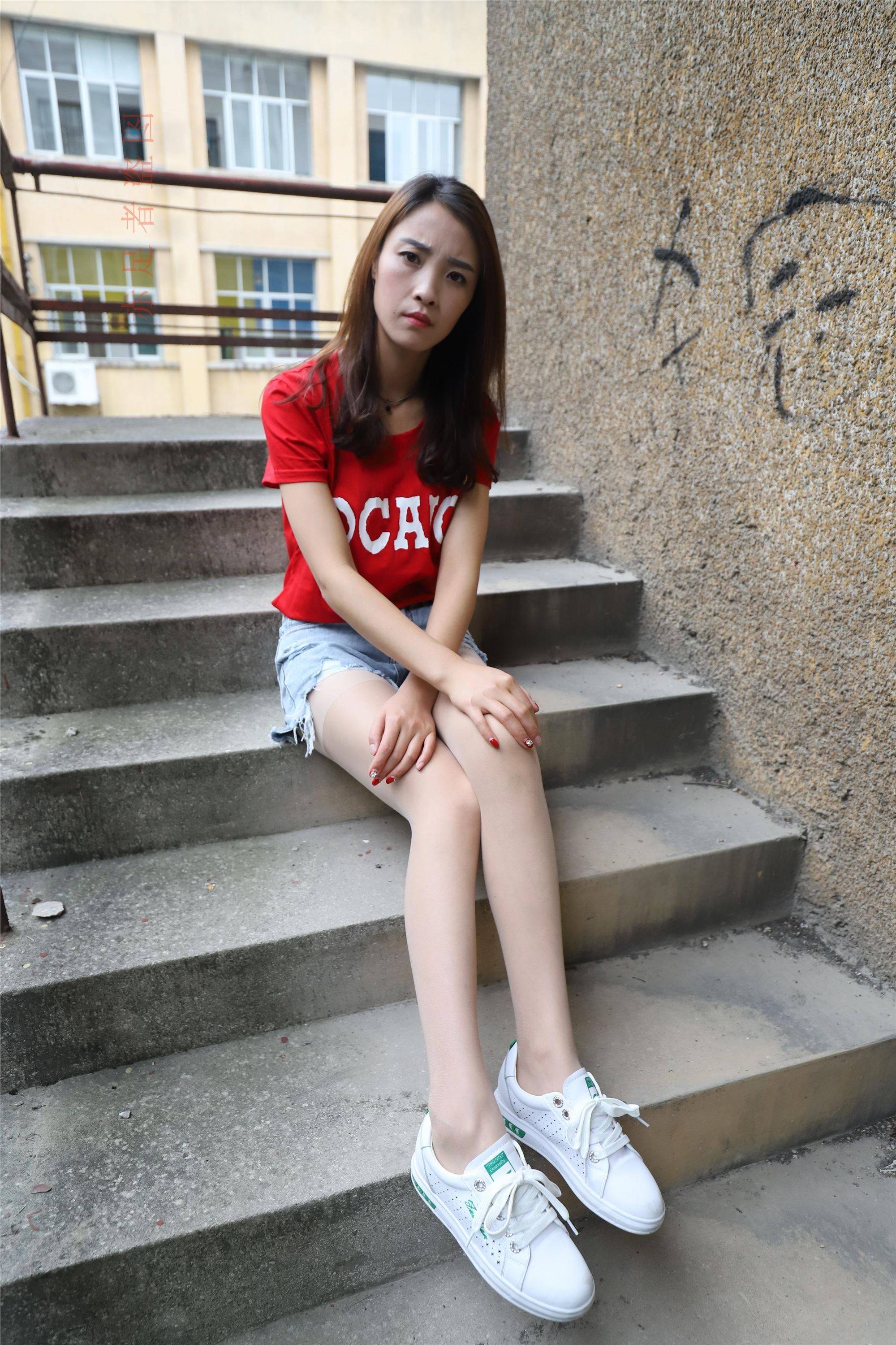 大西瓜套图 2018 6月活动模特1   长si 船袜(两套）1