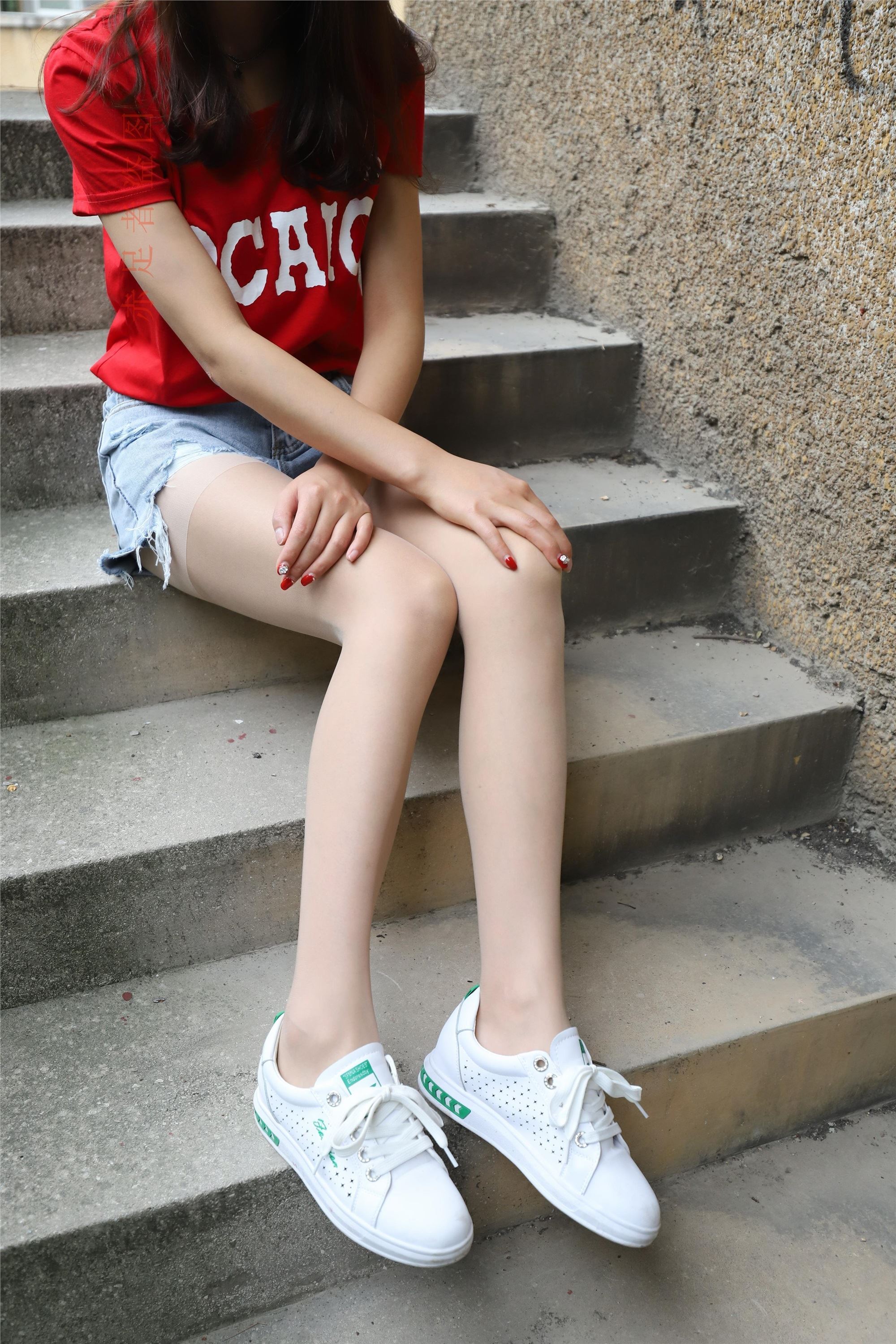 大西瓜套图 2018 6月活动模特1   长si 船袜(两套）1