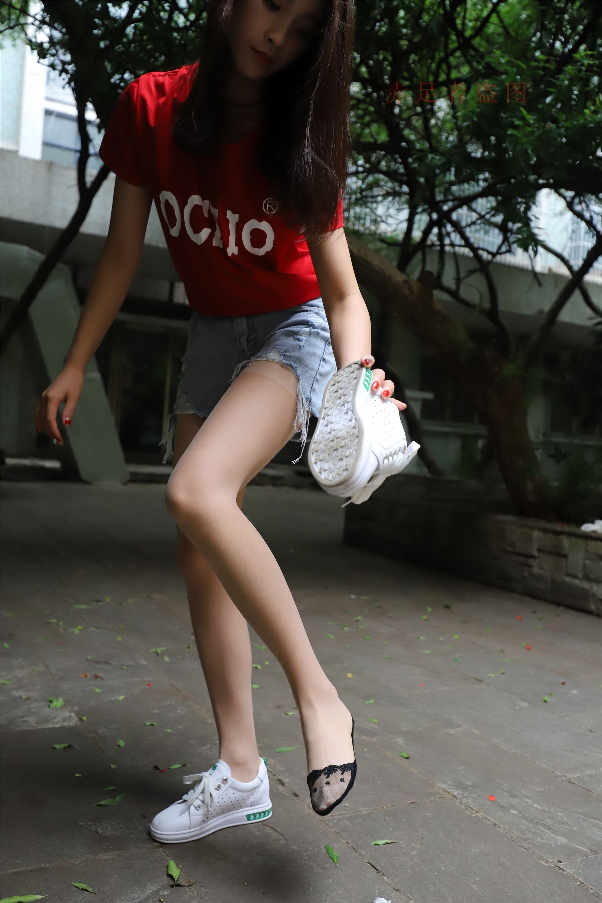 大西瓜套图 2018 6月活动模特1   长si 船袜(两套）1