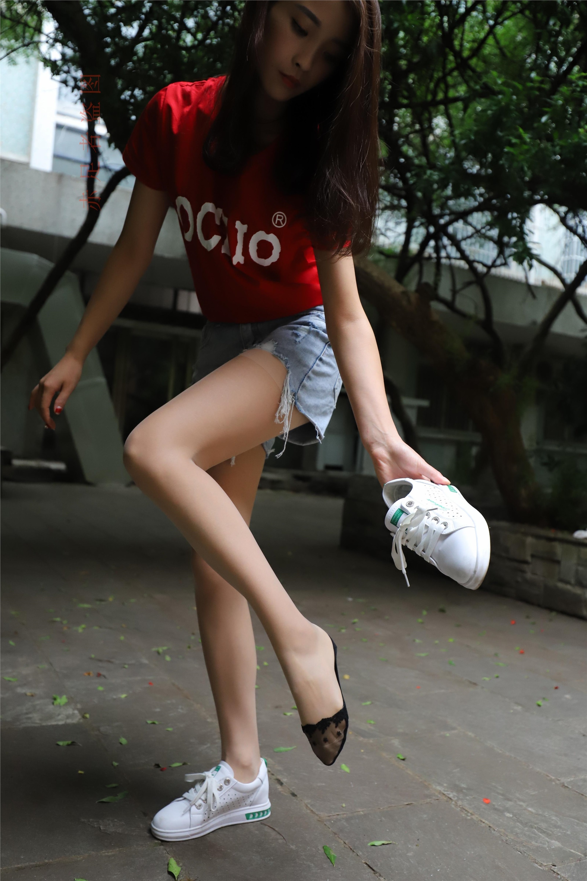 大西瓜套图 2018 6月活动模特1   长si 船袜(两套）1