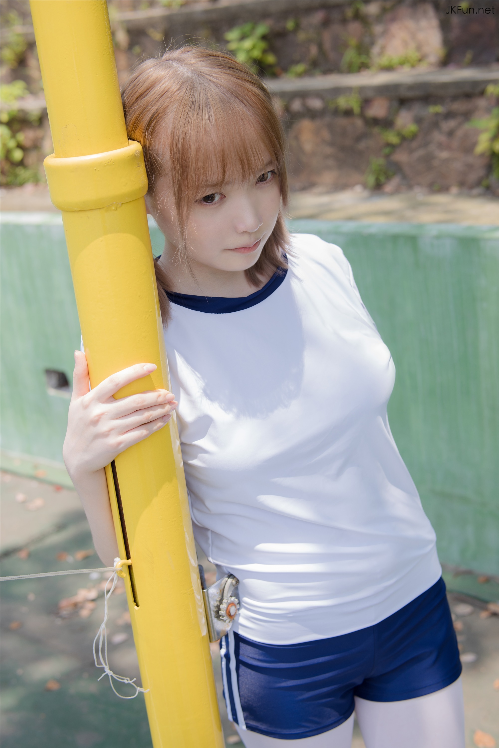 森萝财团萝莉丝足写真 JKFUN-019 80D白丝 外景体操服