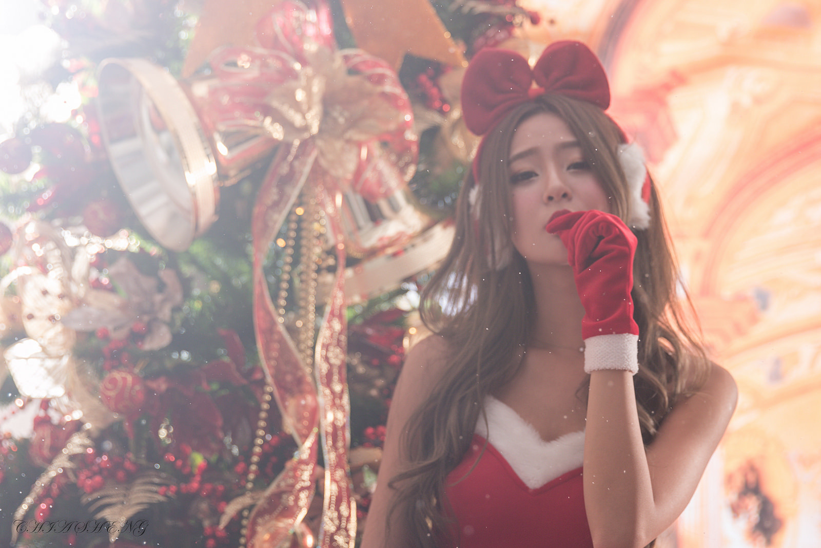 Beautyleg番外篇2014-12-24 小雪圣诞风棚拍