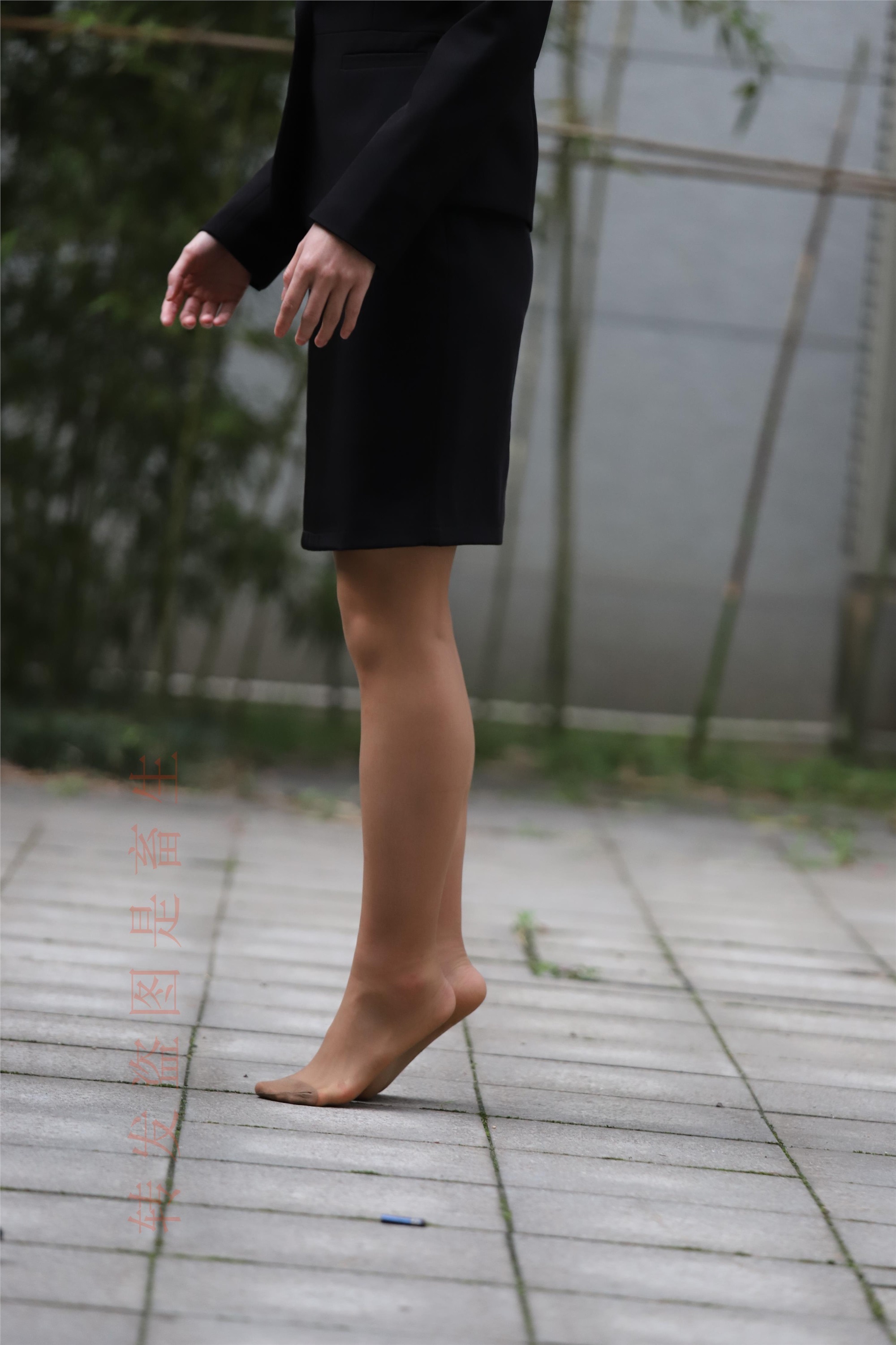 大西瓜套图 2018 4月活动 模特二 职业装薄灰