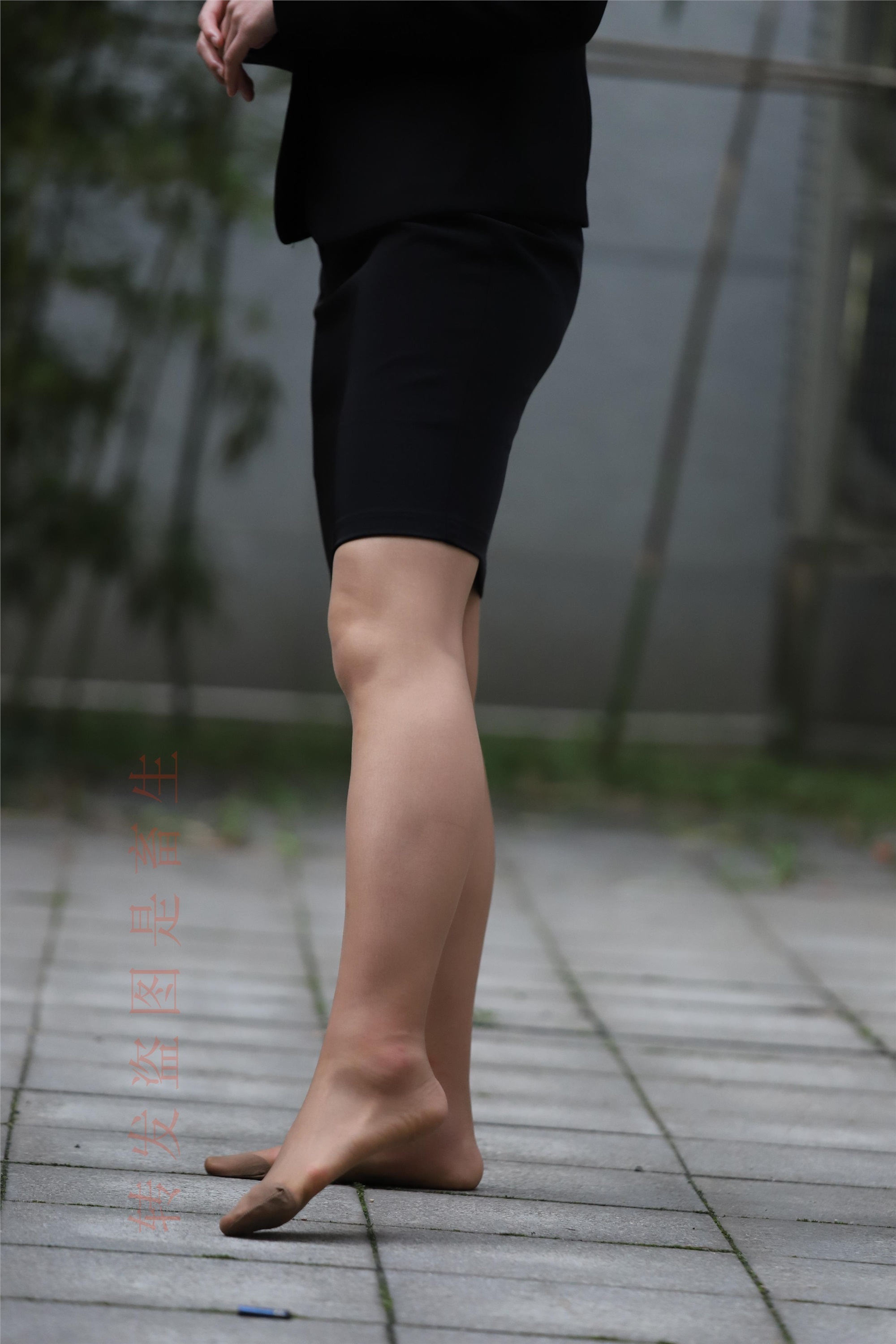 大西瓜套图 2018 4月活动 模特二 职业装薄灰