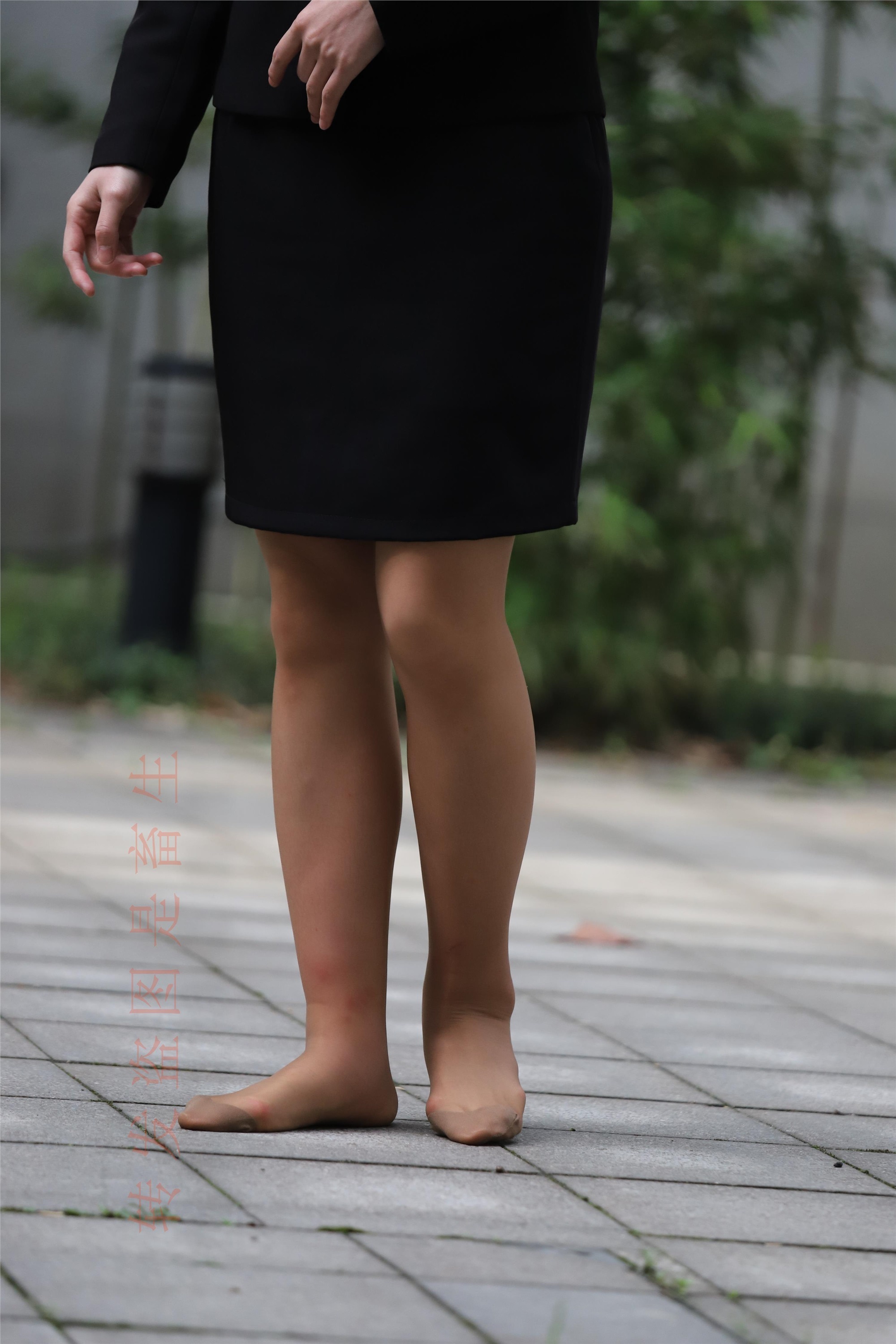 大西瓜套图 2018 4月活动 模特二 职业装薄灰