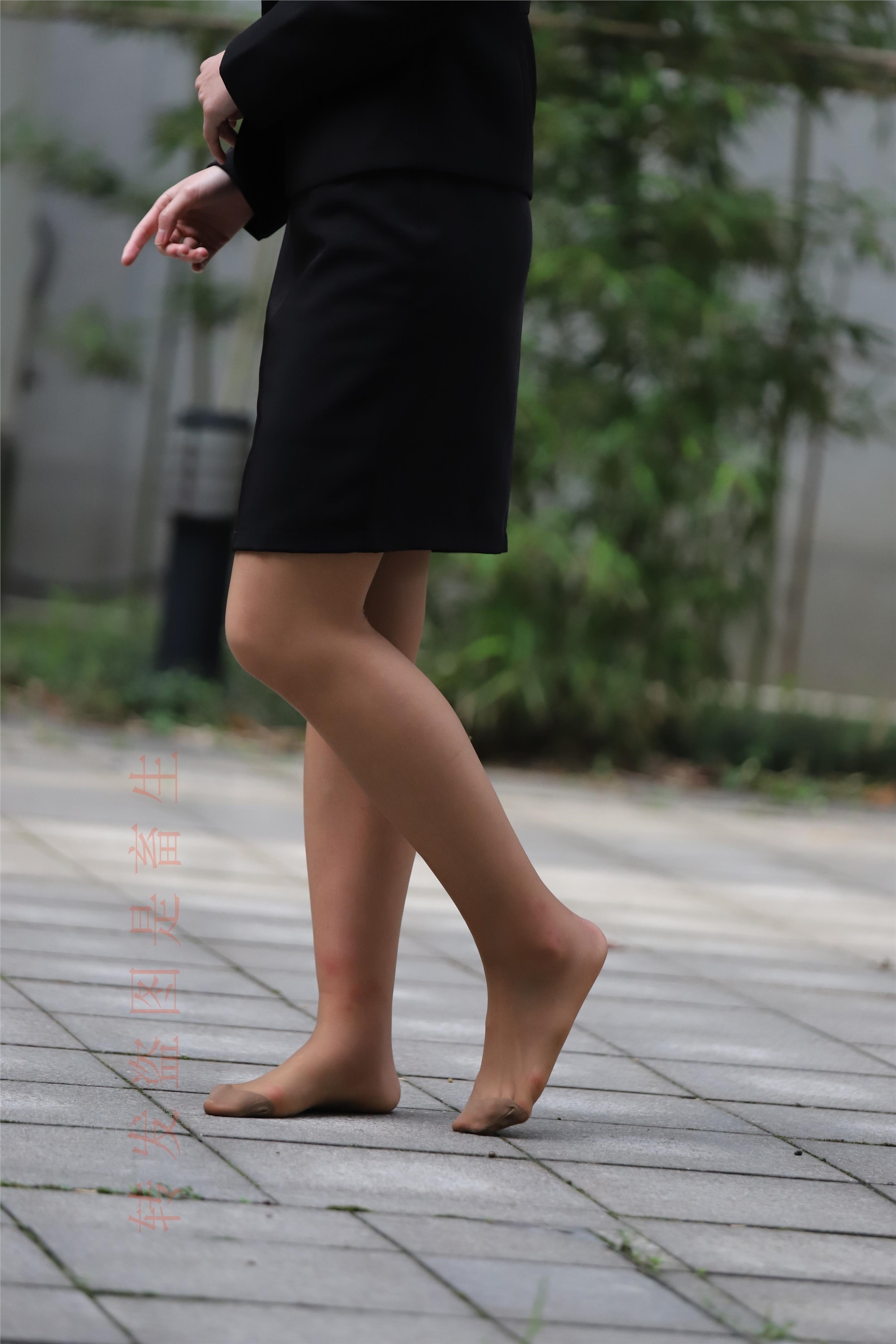 大西瓜套图 2018 4月活动 模特二 职业装薄灰