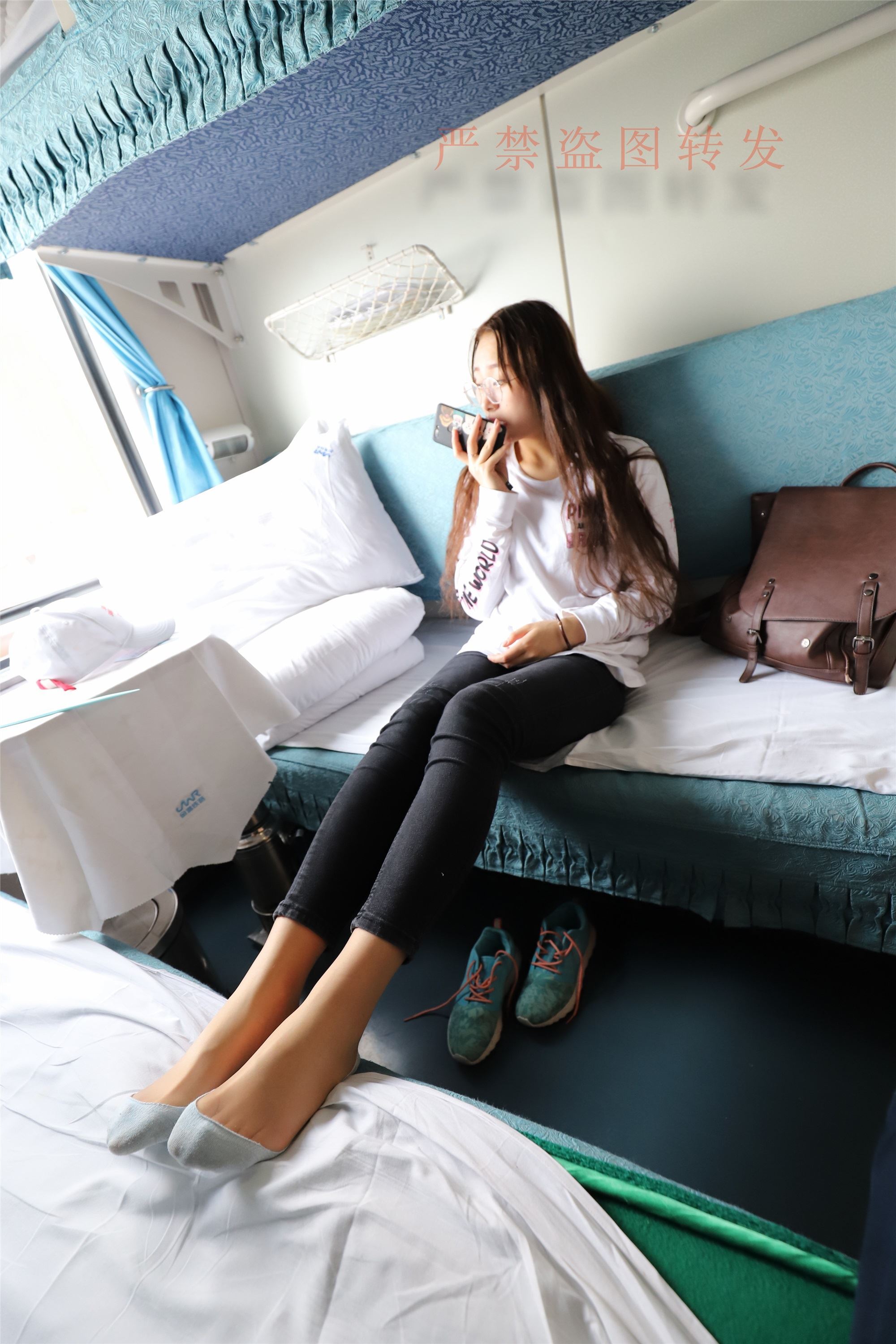 大西瓜套图 2018 5月活动 模特1 船袜1