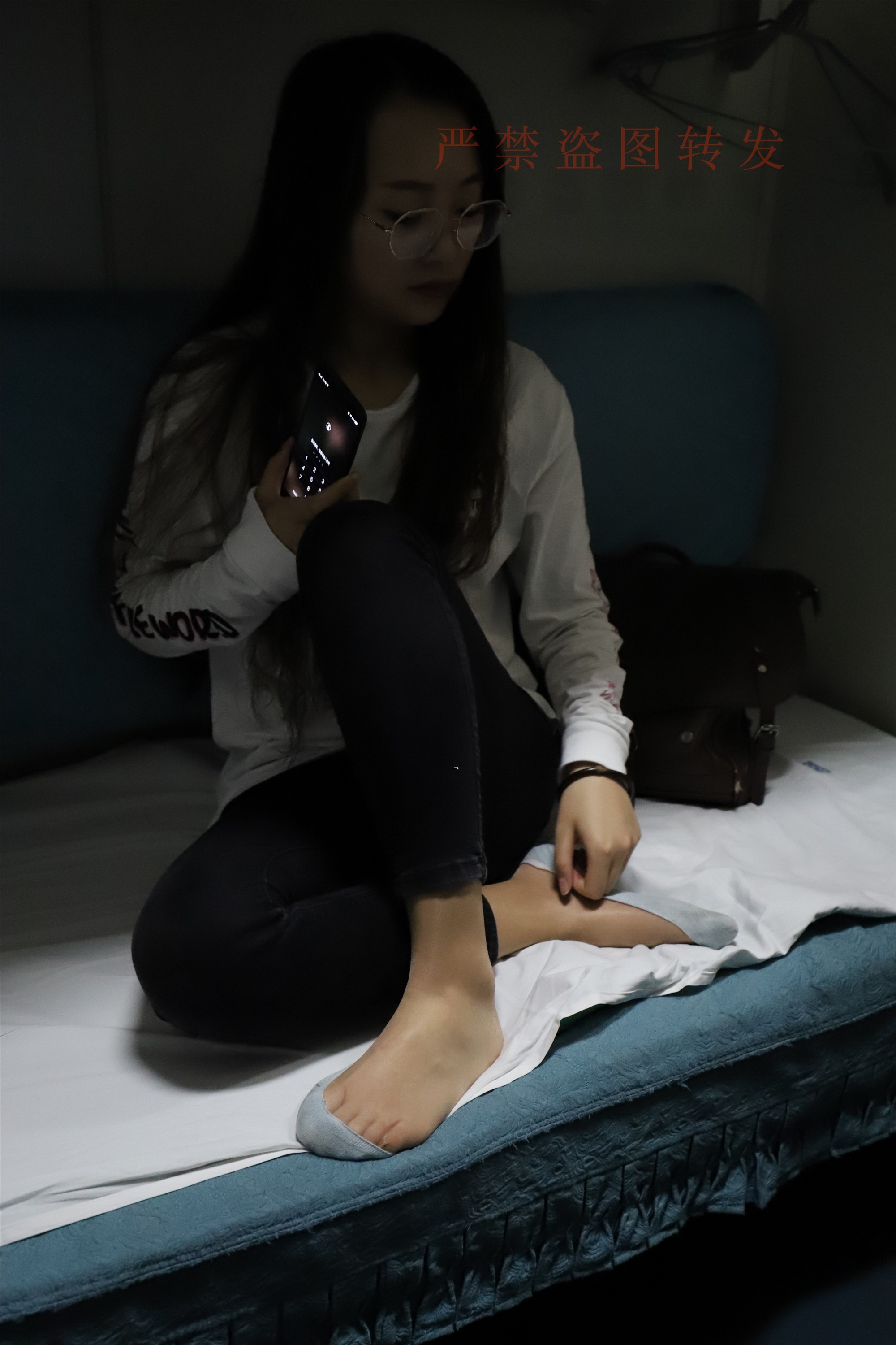 大西瓜套图 2018 5月活动 模特1 船袜1