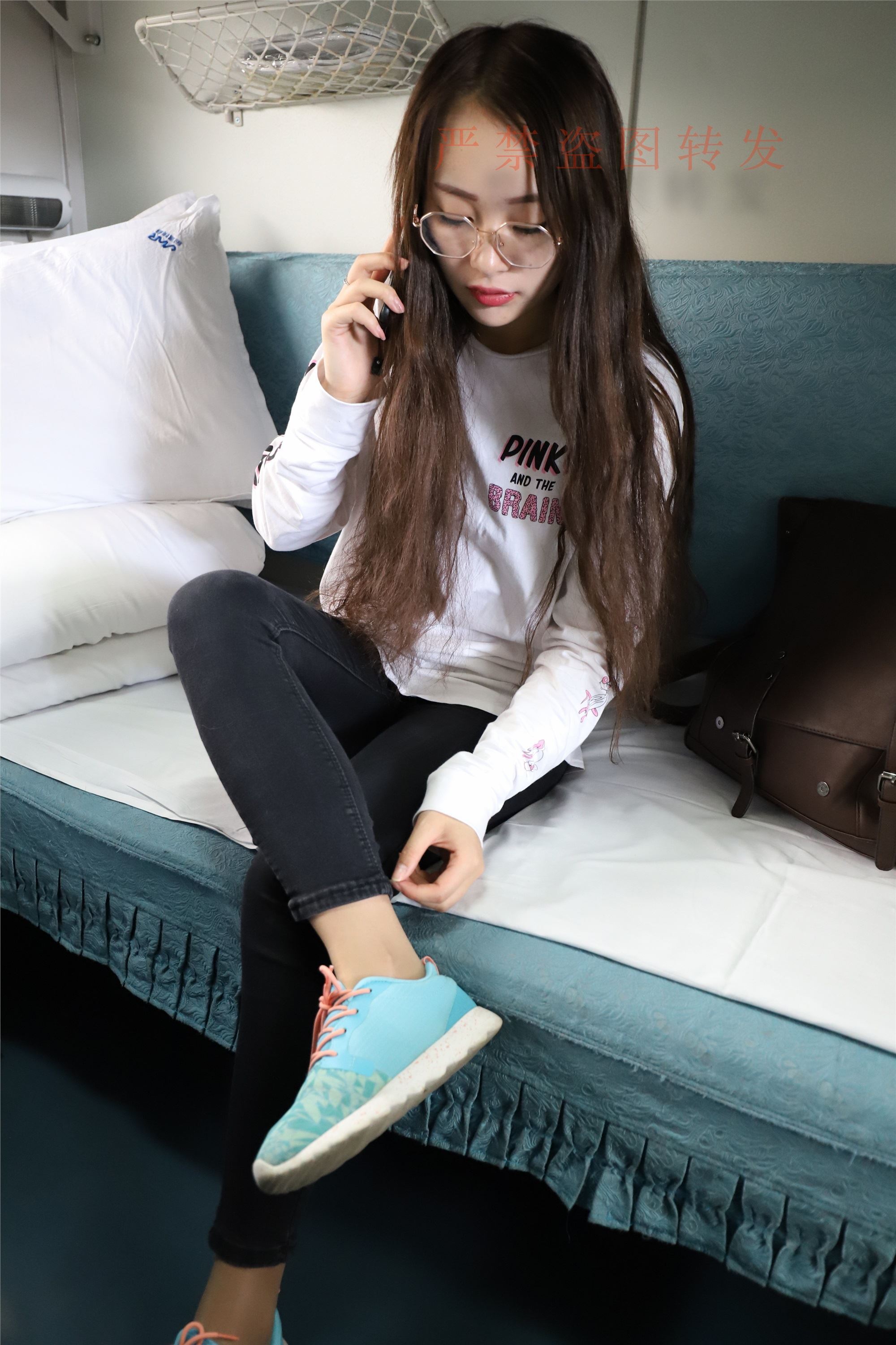 大西瓜套图 2018 5月活动 模特1 船袜1