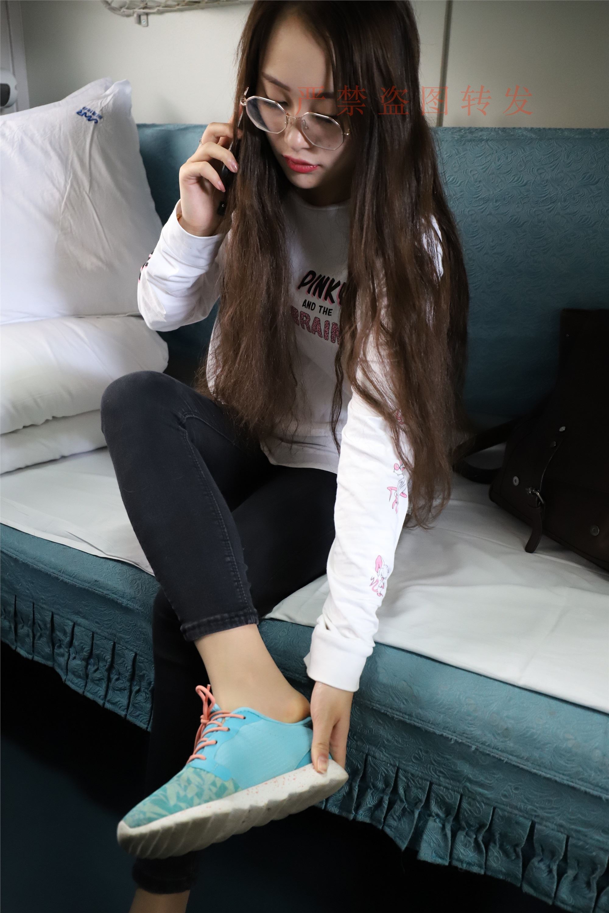 大西瓜套图 2018 5月活动 模特1 船袜1